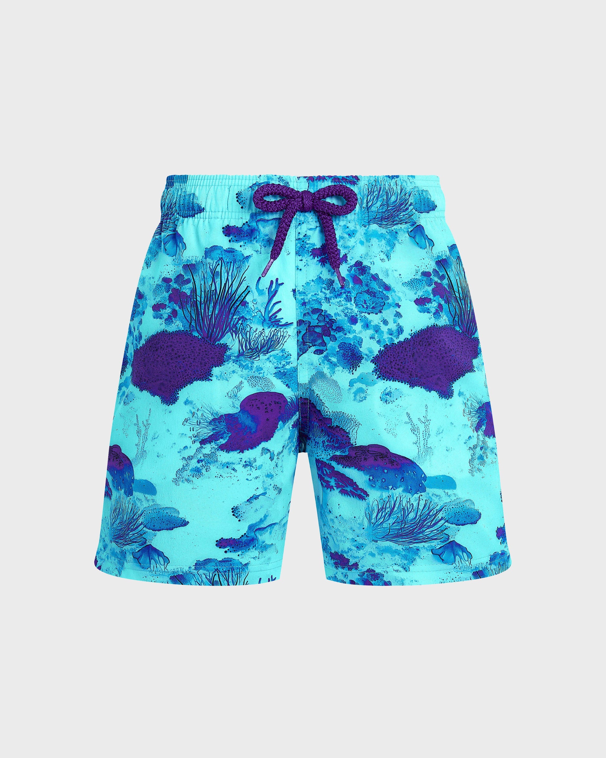 Vilebrequin Boys Boys Stretch Swim Trunks Coral Reef - Blue Oxygene