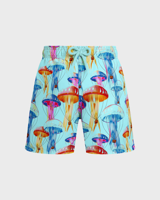 Vilebrequin Boys Boys Swim Trunks Medusair - Blue Oxygene