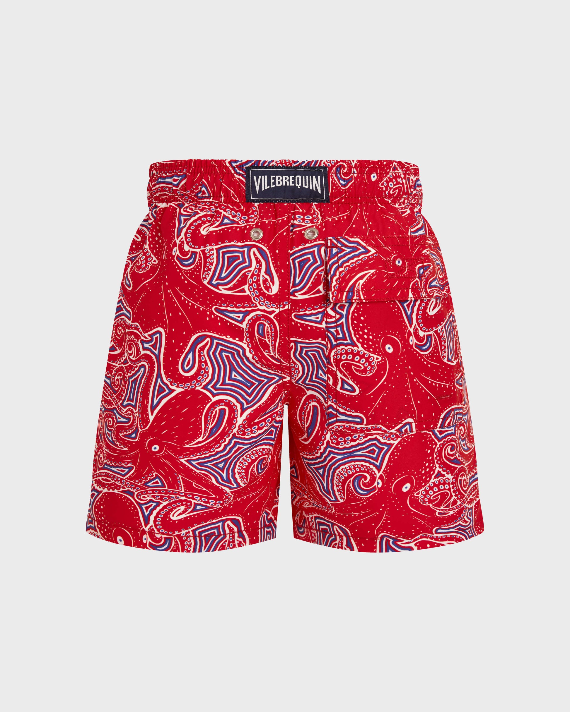 Vilebrequin Boys Boys Swim Trunks Hypnoctopus - Poppy red