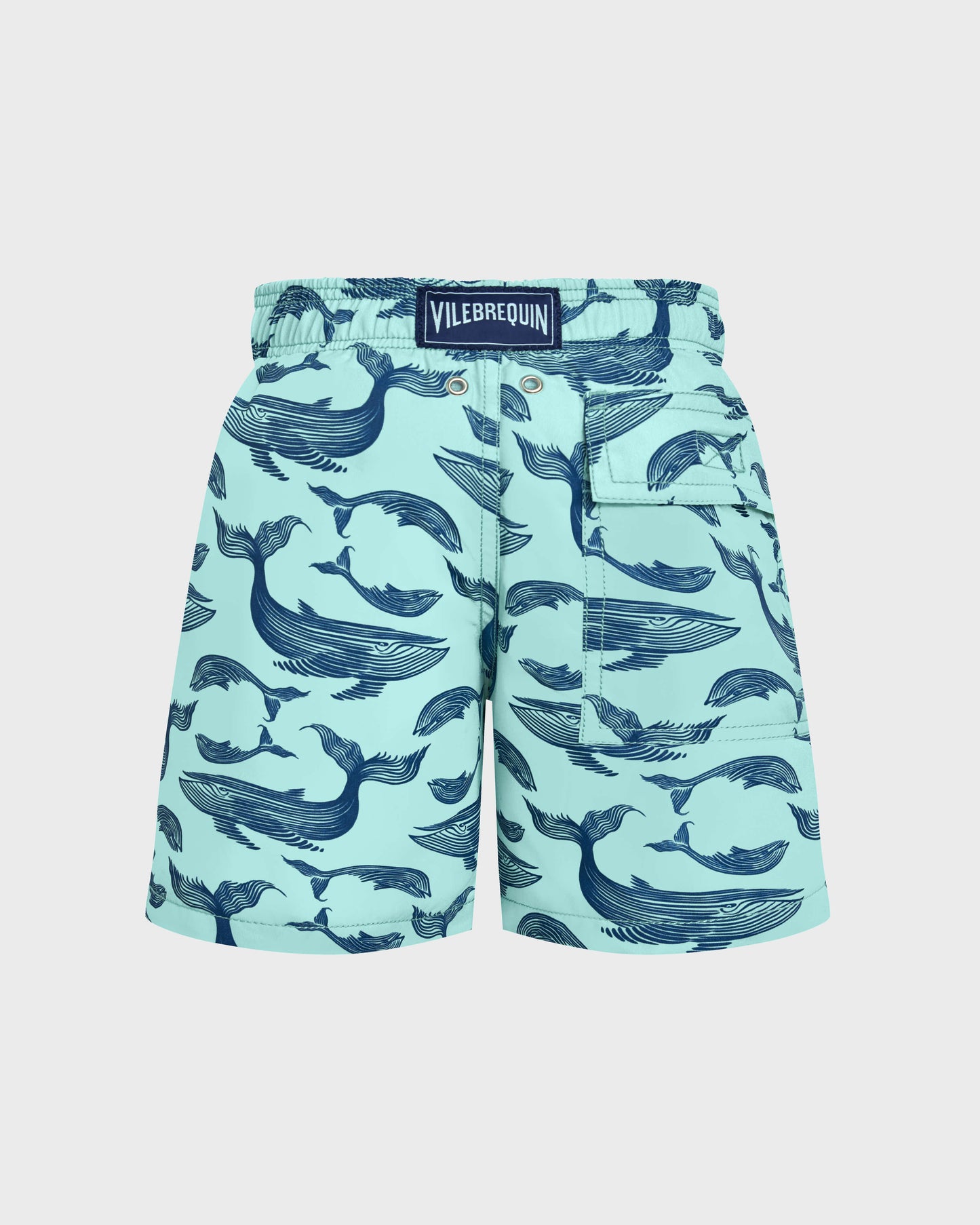 Vilebrequin Boys Boys Swim Shorts Whales - Blue note
