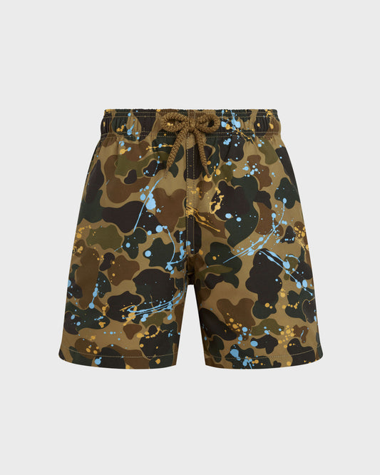 Vilebrequin Boys Boys Swim Shorts Camo Splash - VBQ x Palm Angels