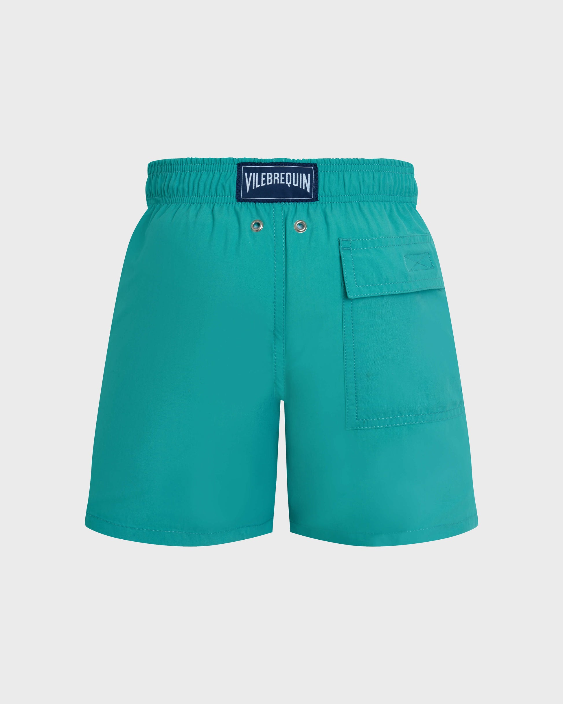 Vilebrequin Boys Boys Swim Shorts Water-reactive Whales - Disco green