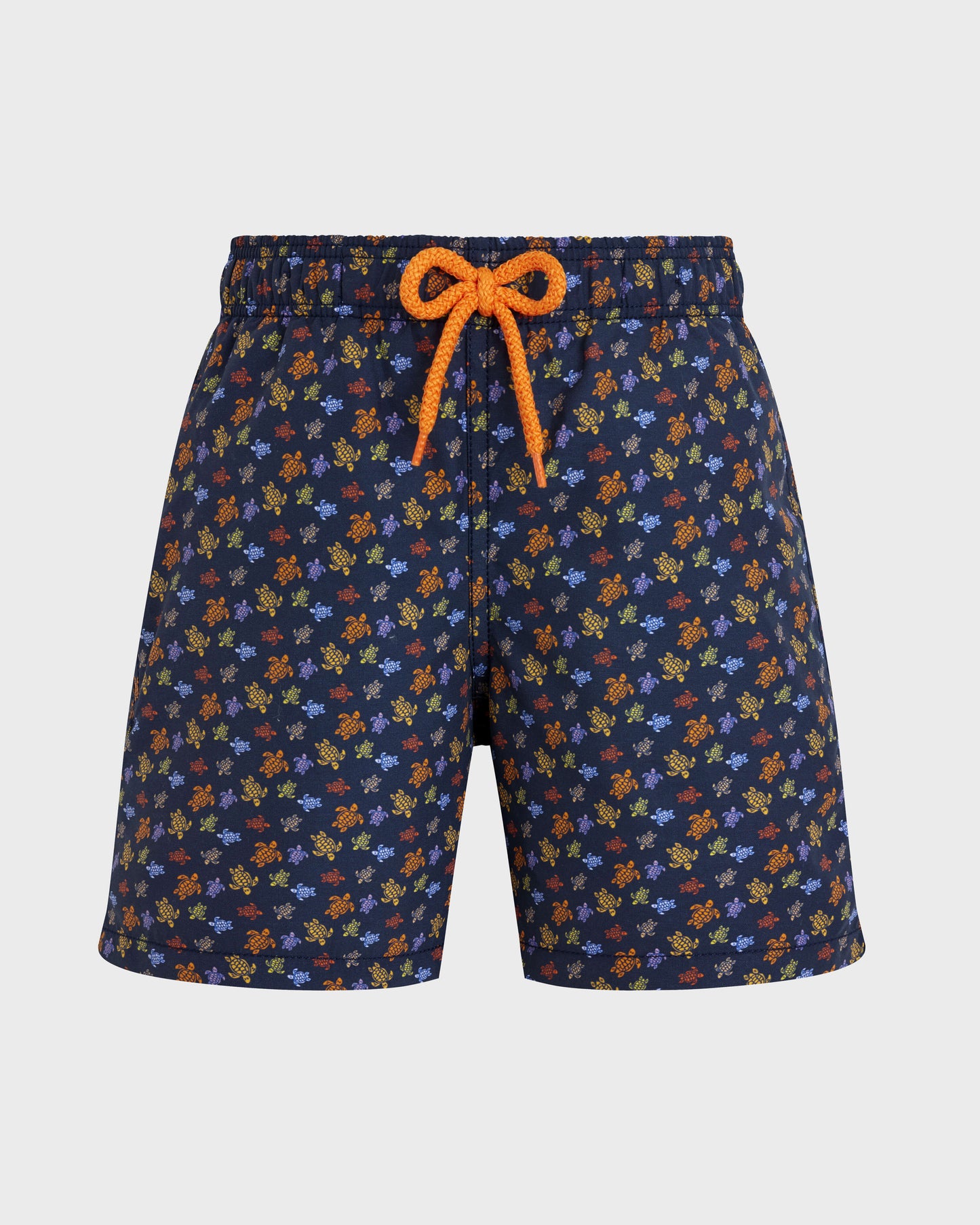 Vilebrequin Boys Boys Swim Shorts Micro Ronde Des Tortues - Orange Vitamin