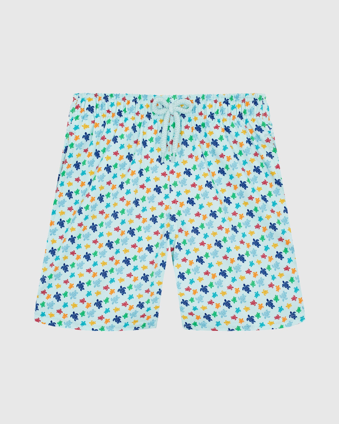 Vilebrequin Boys Boys Stretch Swim shorts Micro Ronde Des Tortues Rainbow - Blue Pacific