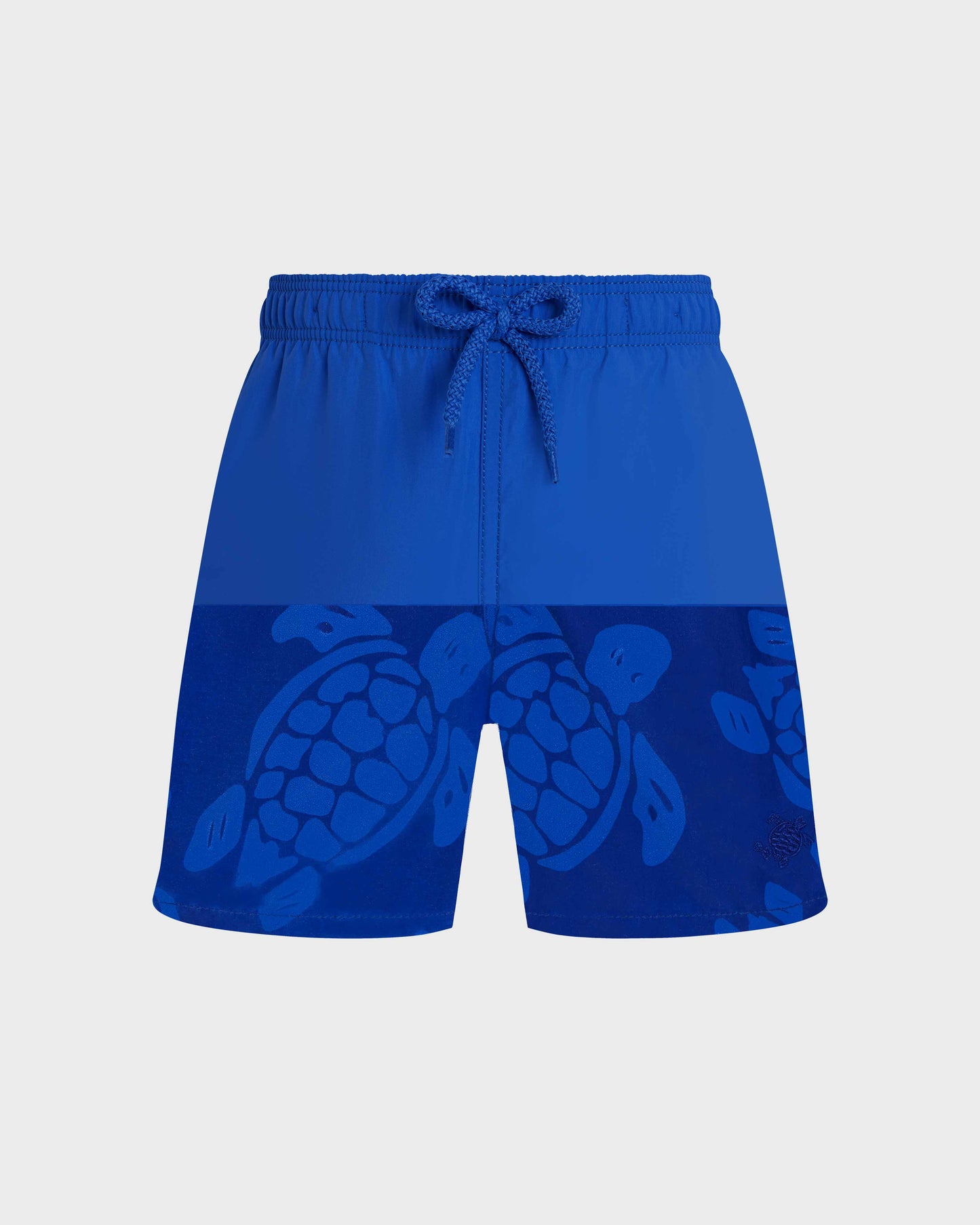 Vilebrequin Boys Boys Water-reactive Swim shorts Ronde Des Tortues Maxi - Blue Marrakech