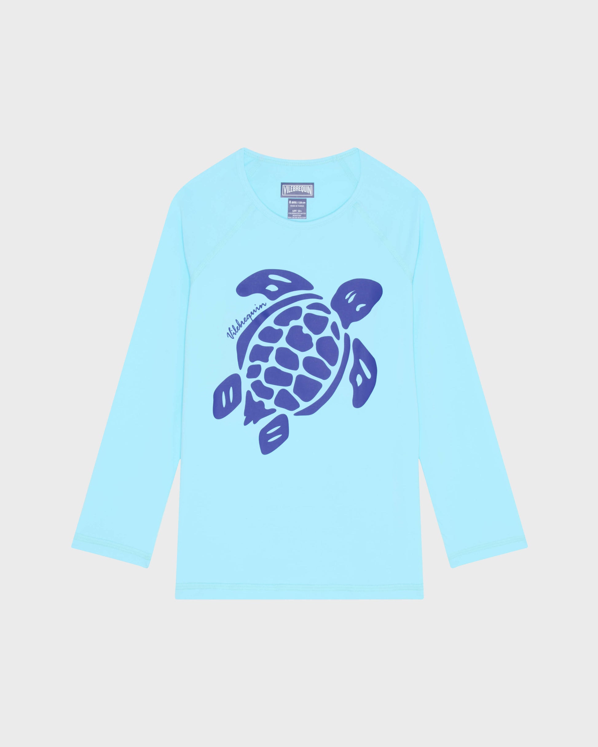 Vilebrequin Boys Boys Long sleeves Rashguard Turtle - Blue Oxygene