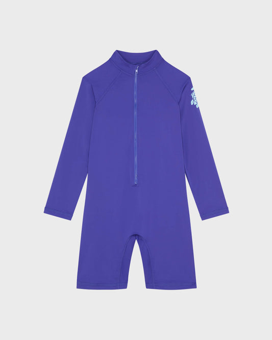 Vilebrequin Boys Boys One-piece Rashguard Solid - Blue Versailles