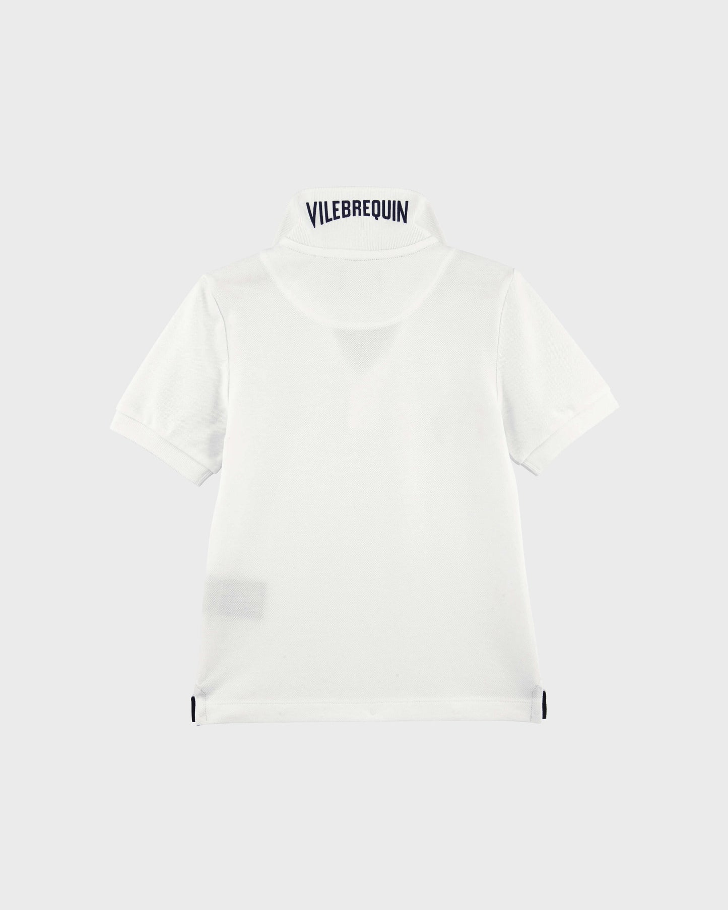 Vilebrequin Boys Cotton Pique Boys Polo Shirt Solid - White Boys Polo Shirt