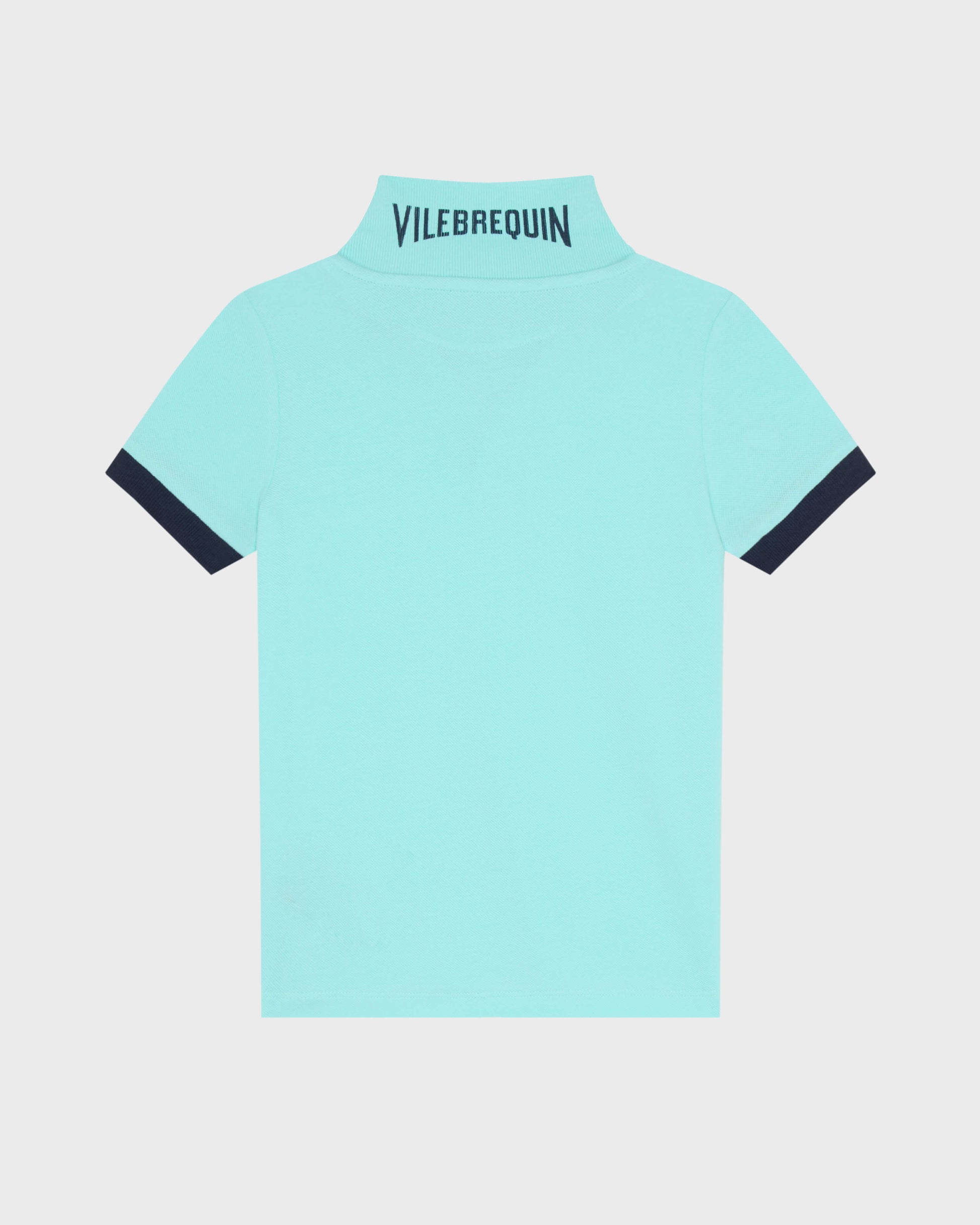 Vilebrequin Boys Boys Organic Cotton Polo Solid - Blue Oxygene