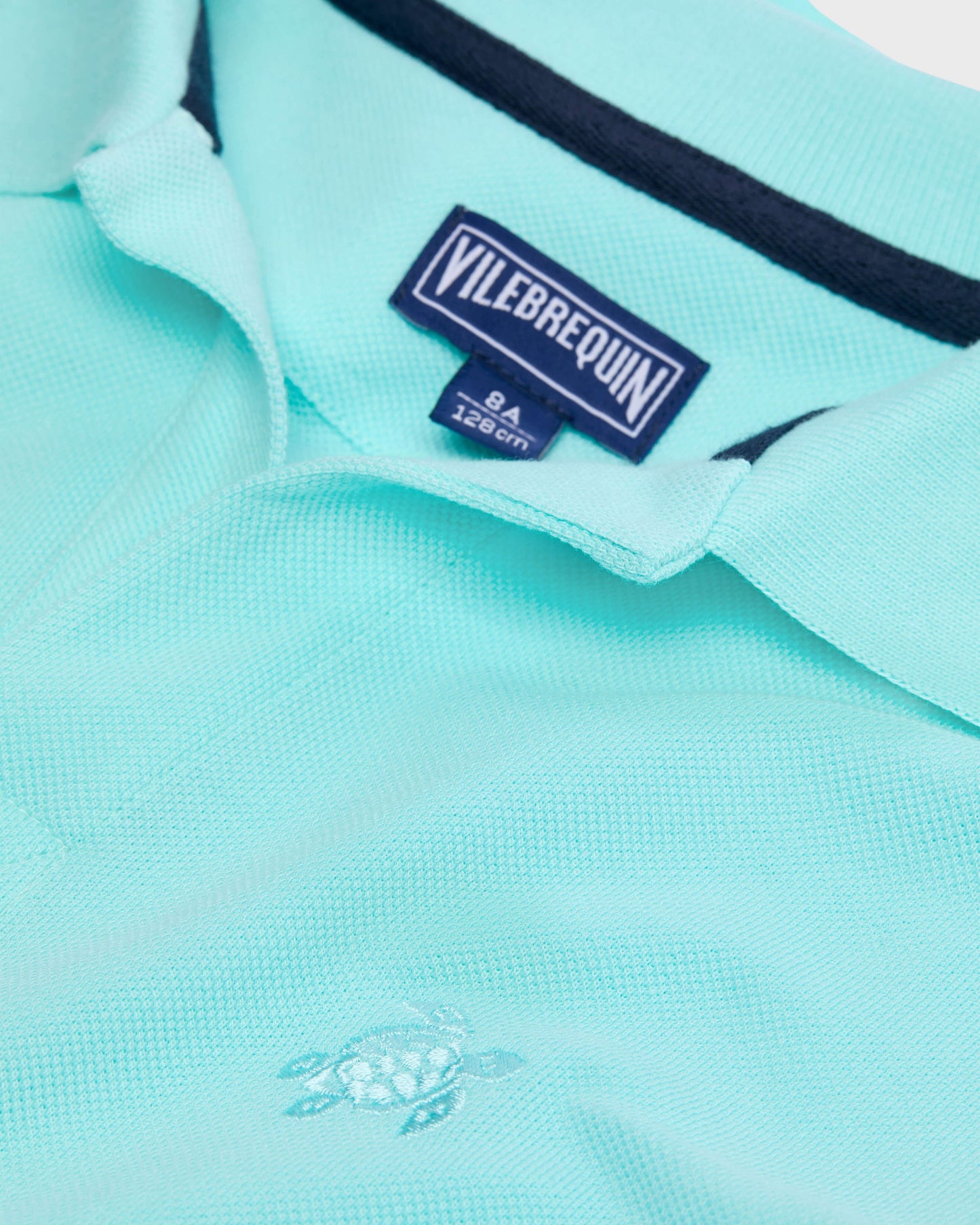 Vilebrequin Boys Boys Organic Cotton Polo Solid - Blue Oxygene