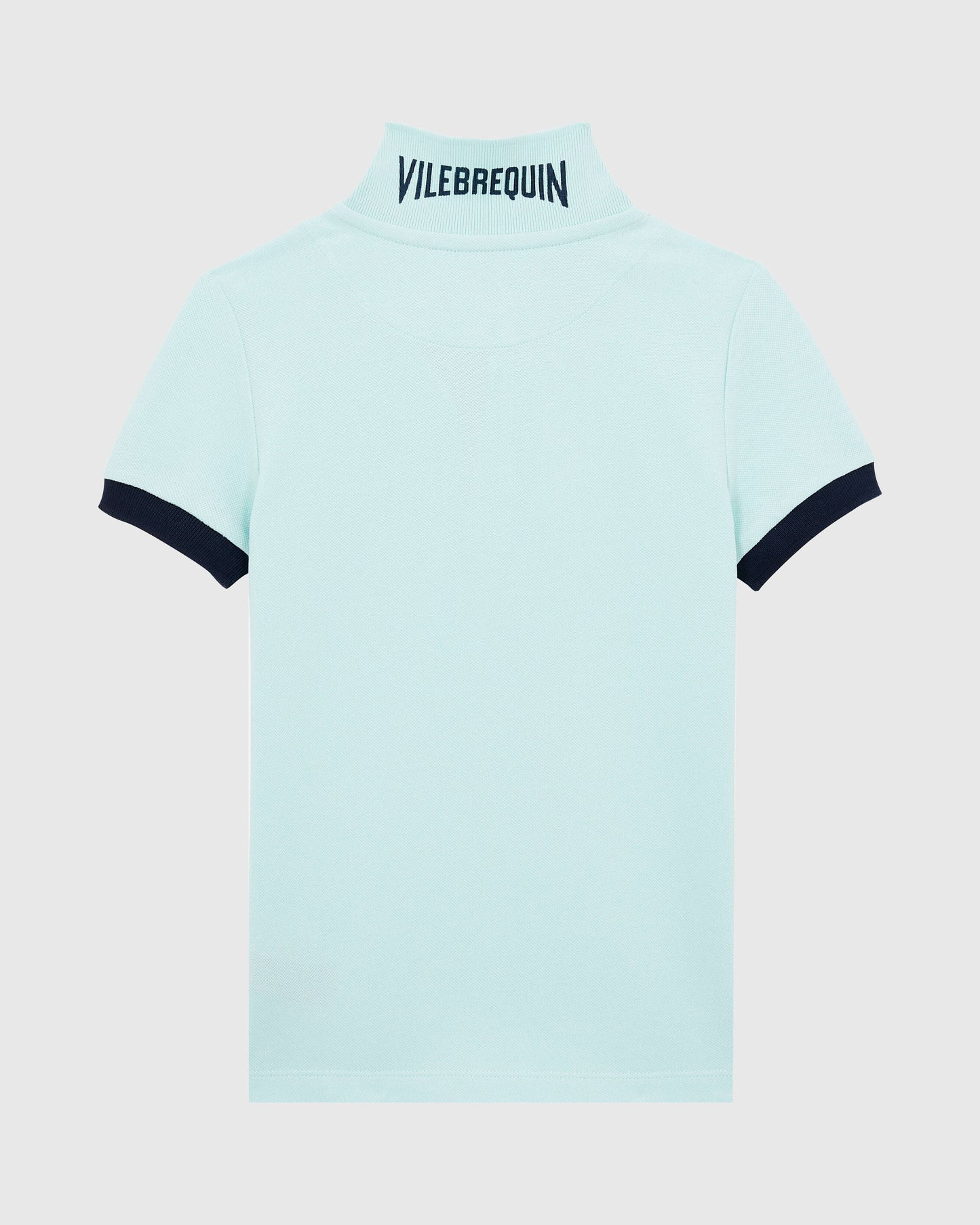 Vilebrequin Boys Boys Organic Cotton Polo Solid - Blue Pacific