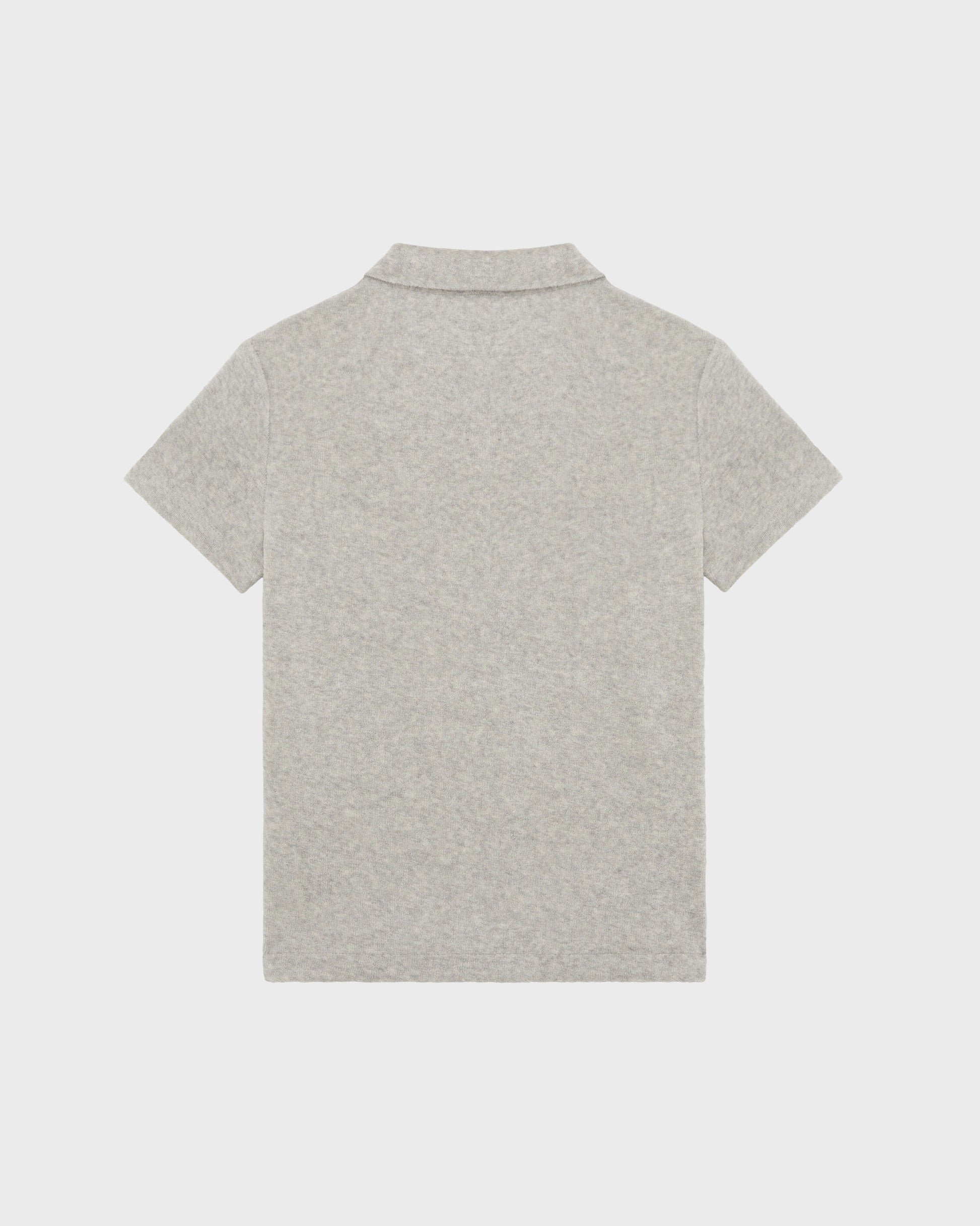 Vilebrequin Boys Boys Terry Polo Embroidered Turtle - Heather grey