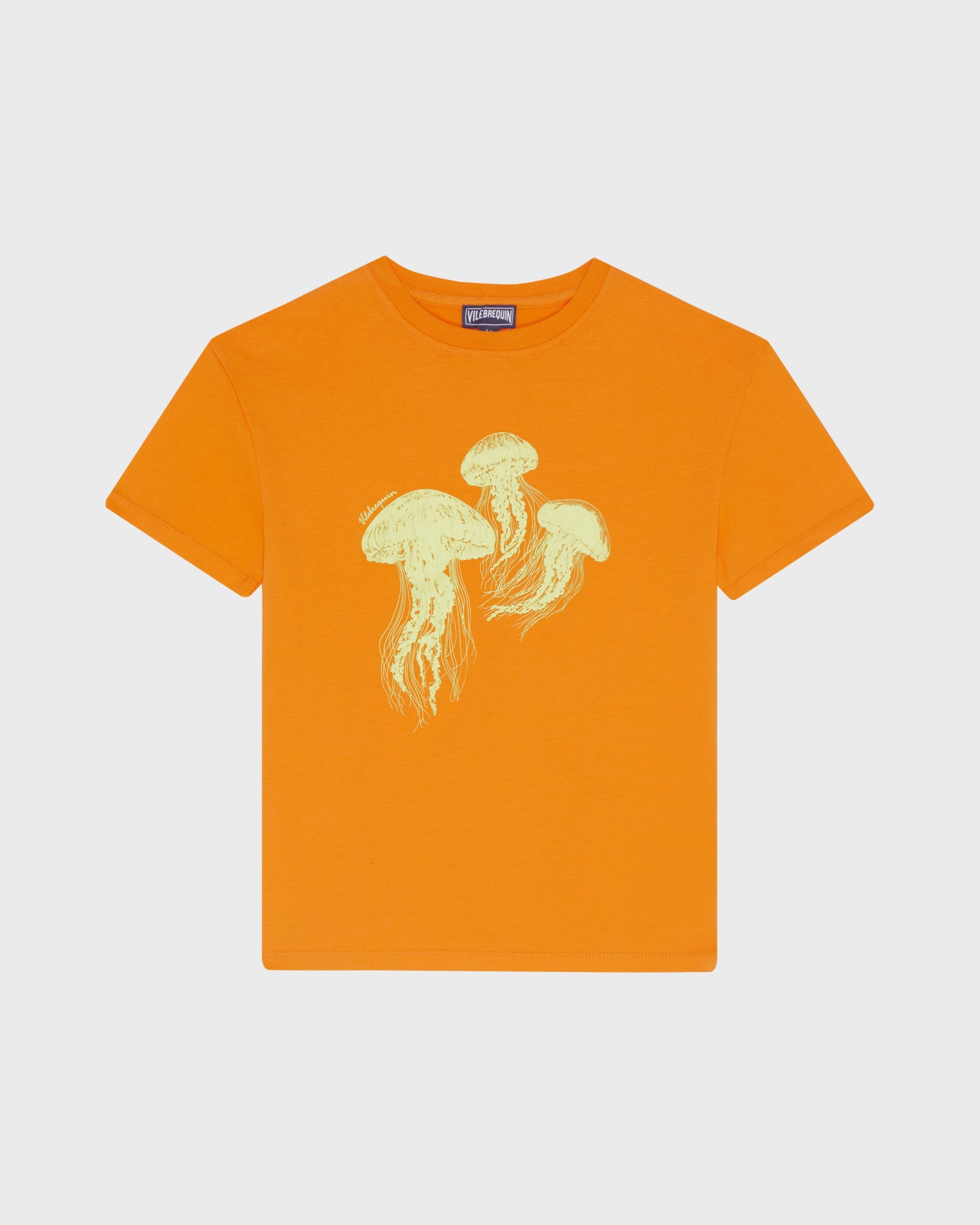 Vilebrequin Boys Boys Organic Cotton T-shirt Medusa - Orange Vitamin