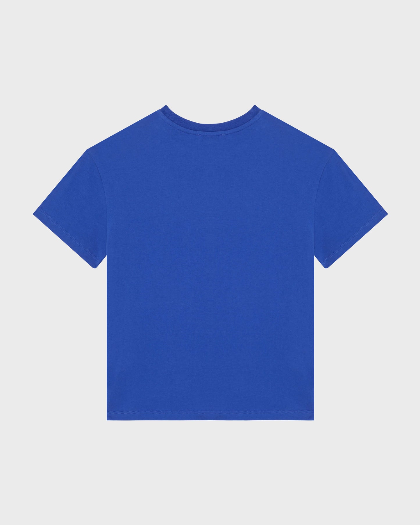 Vilebrequin Boys Boys Organic Cotton T-shirt Embroidered Turtle - Blue Marrakech