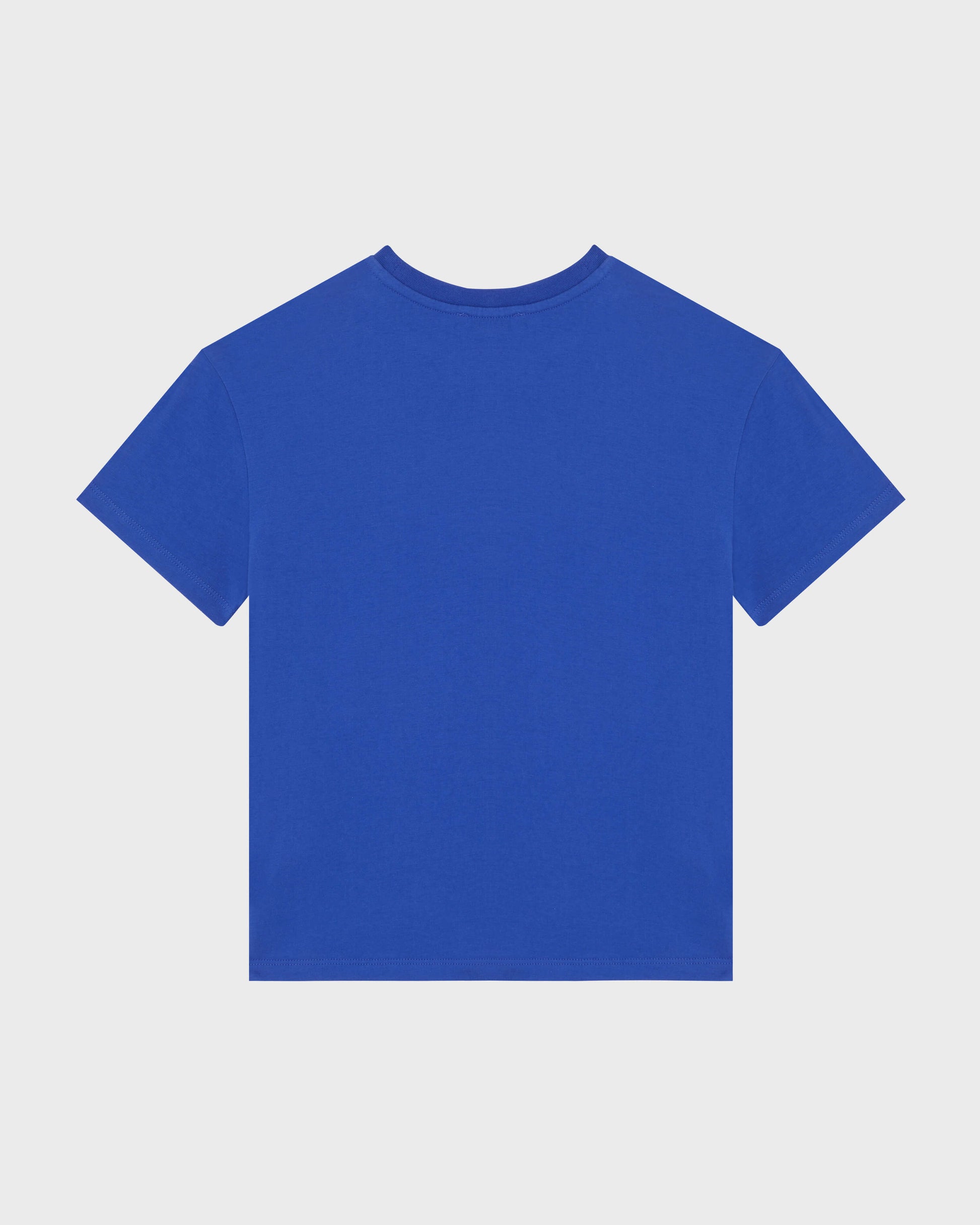 Vilebrequin Boys Boys Organic Cotton T-shirt Embroidered Turtle - Blue Marrakech