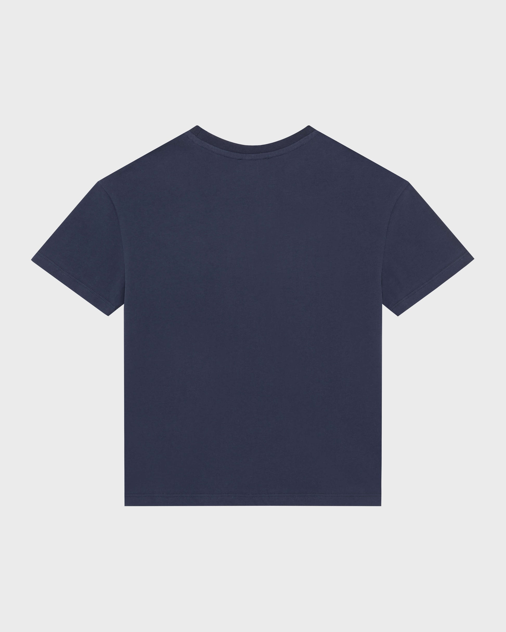 Vilebrequin Boys Boys Organic Cotton T-shirt Embroidered Turtle - Blue Navy
