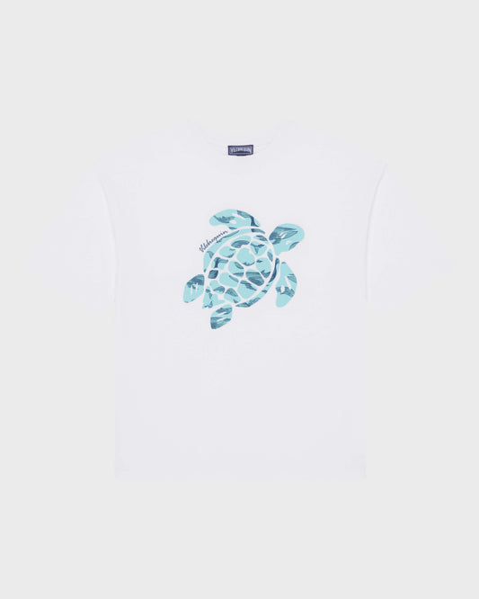 Vilebrequin Boys Boys Oversize T-shirt Printed Whales Turtle