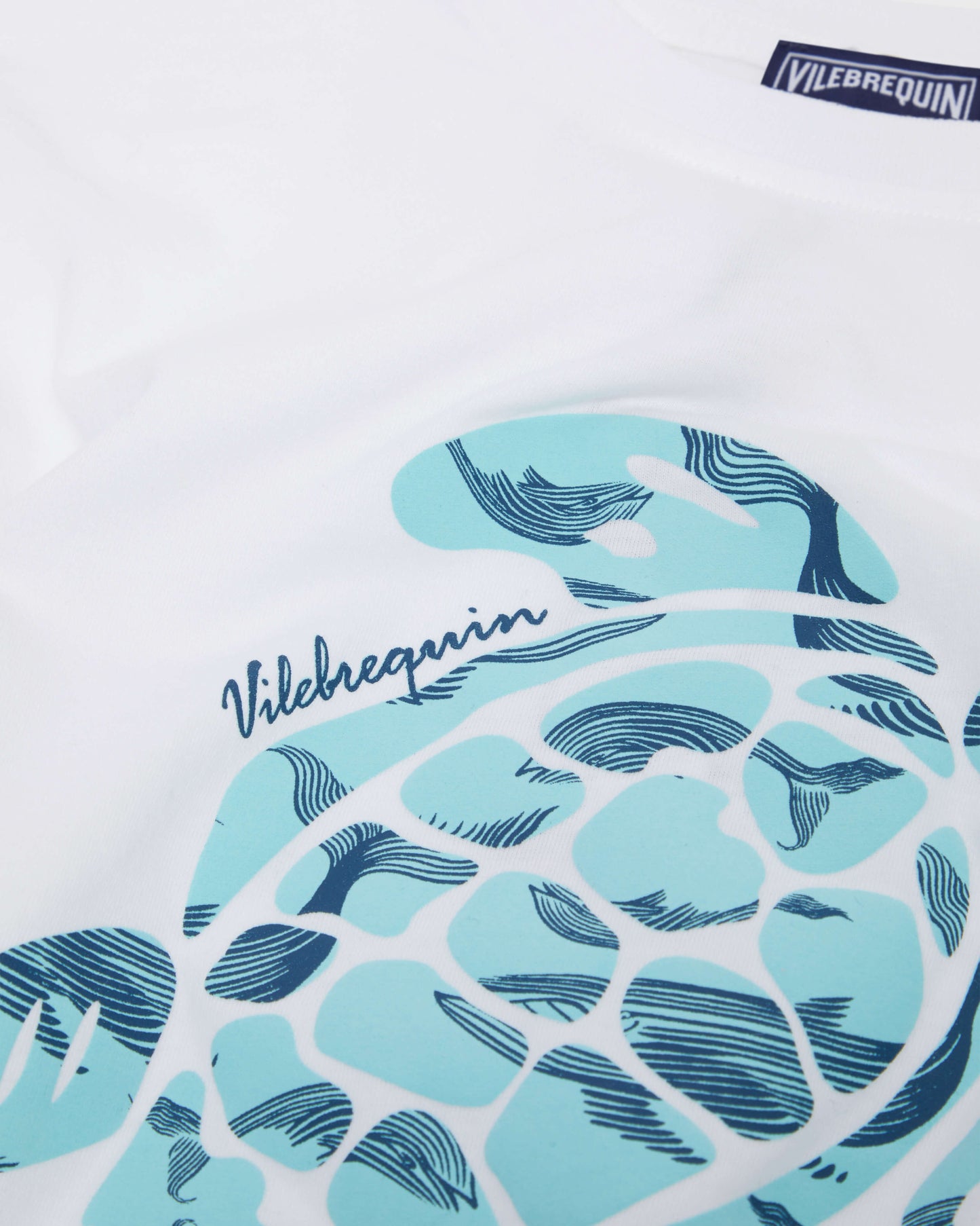 Vilebrequin Boys Boys Oversize T-shirt Printed Whales Turtle