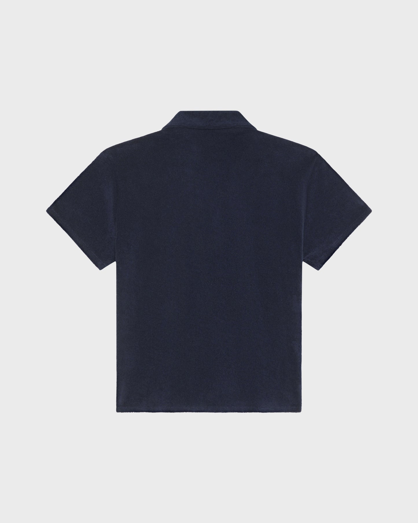 Vilebrequin Boys Boys Terry Bowling Shirt Embroidered Turtle - Blue Navy