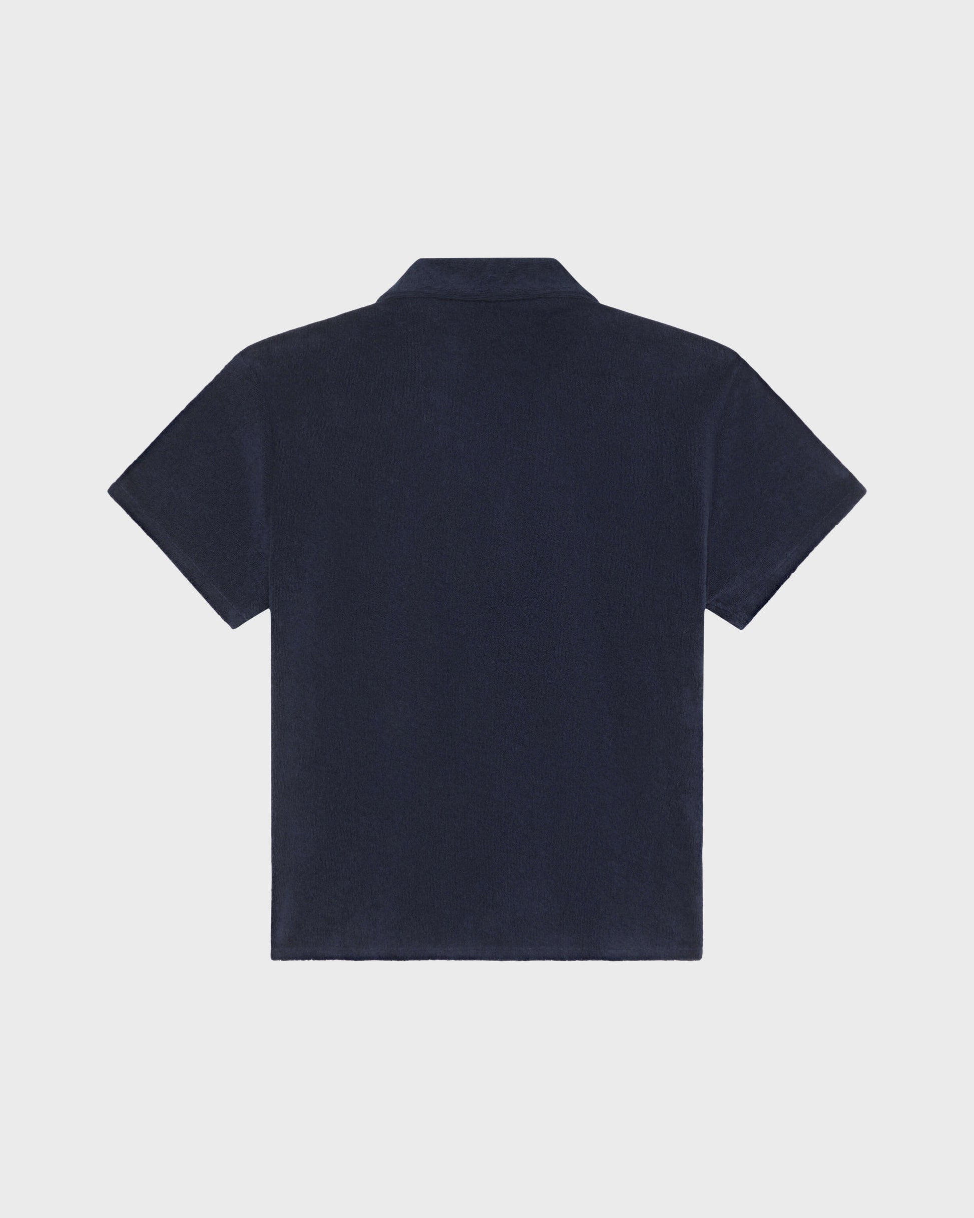 Vilebrequin Boys Boys Terry Bowling Shirt Embroidered Turtle - Blue Navy