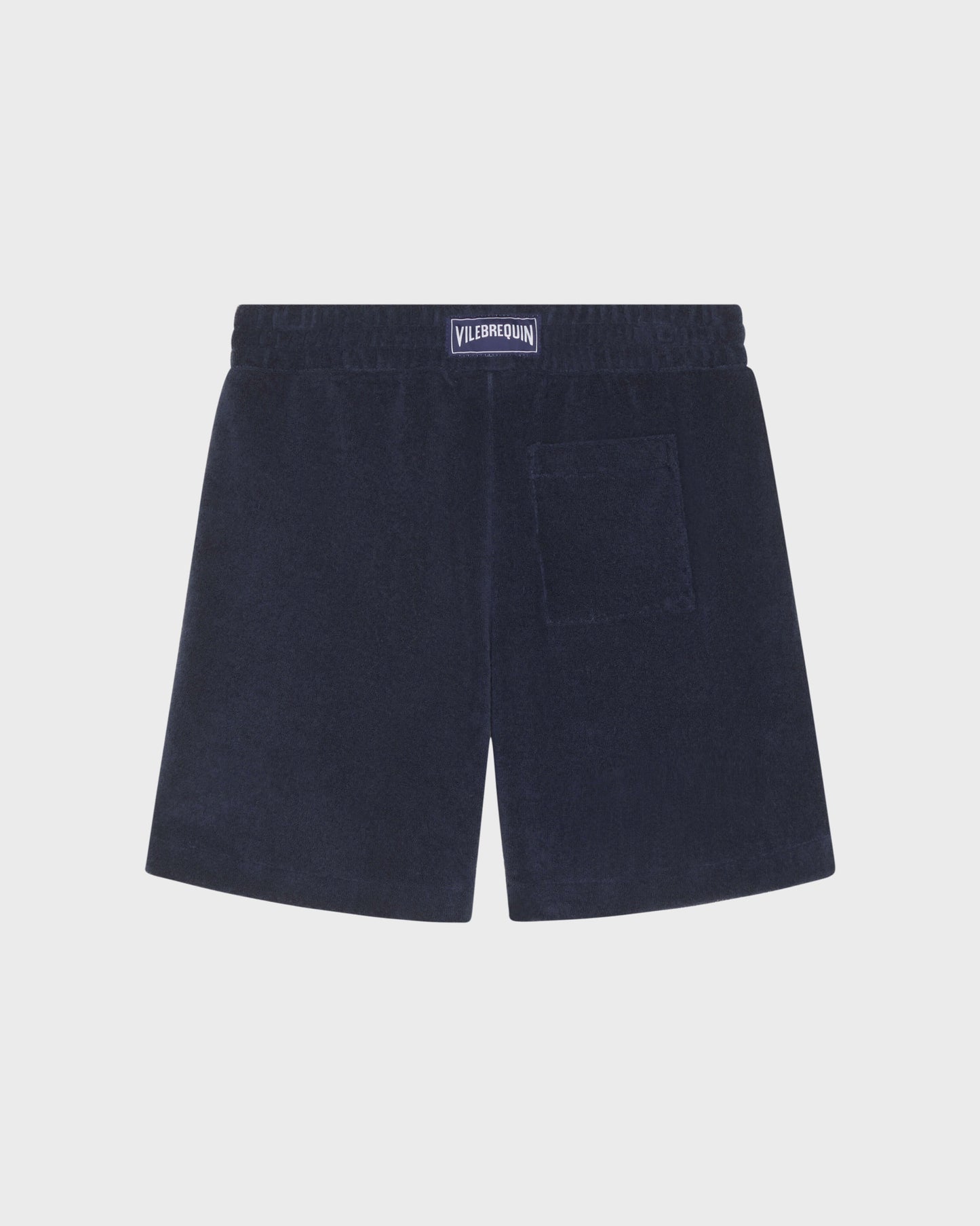 Vilebrequin Boys Boys Terry Bermuda Shorts Embroidered Turtle - Blue Navy