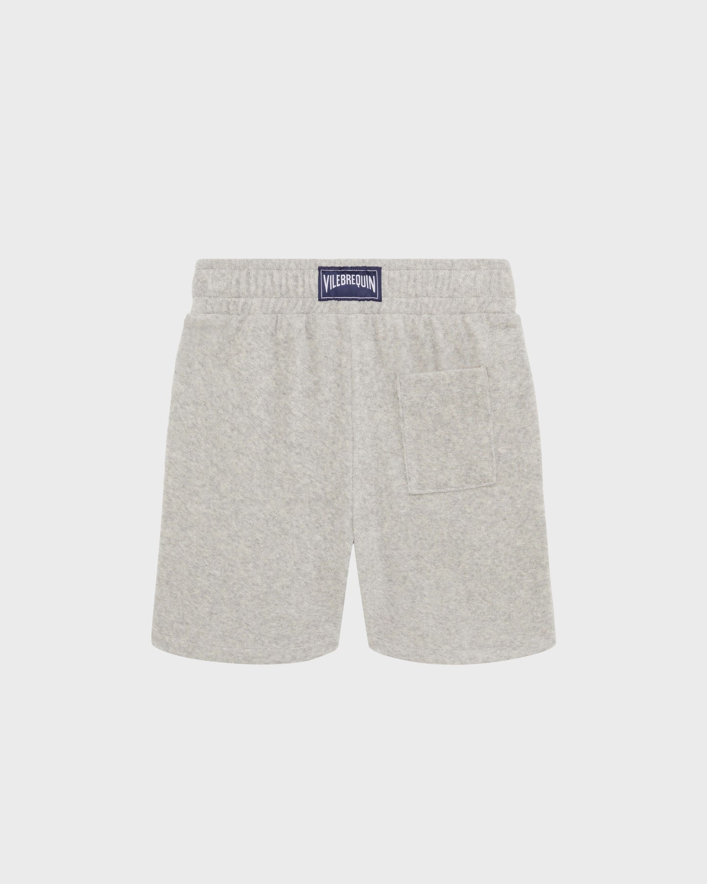 Vilebrequin Boys Boys Terry Bermuda Shorts Embroidered Turtle - Heather grey