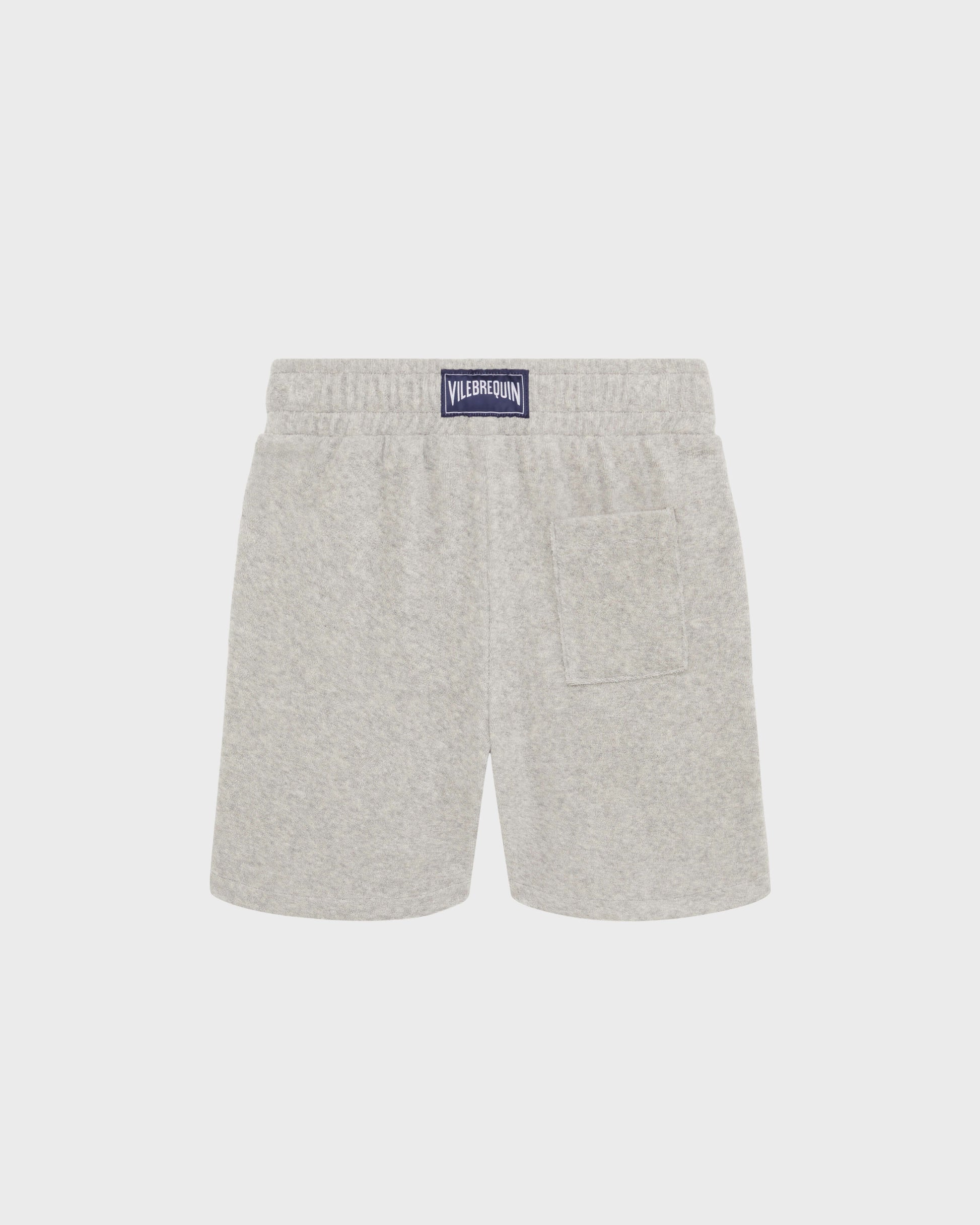 Vilebrequin Boys Boys Terry Bermuda Shorts Embroidered Turtle - Heather grey