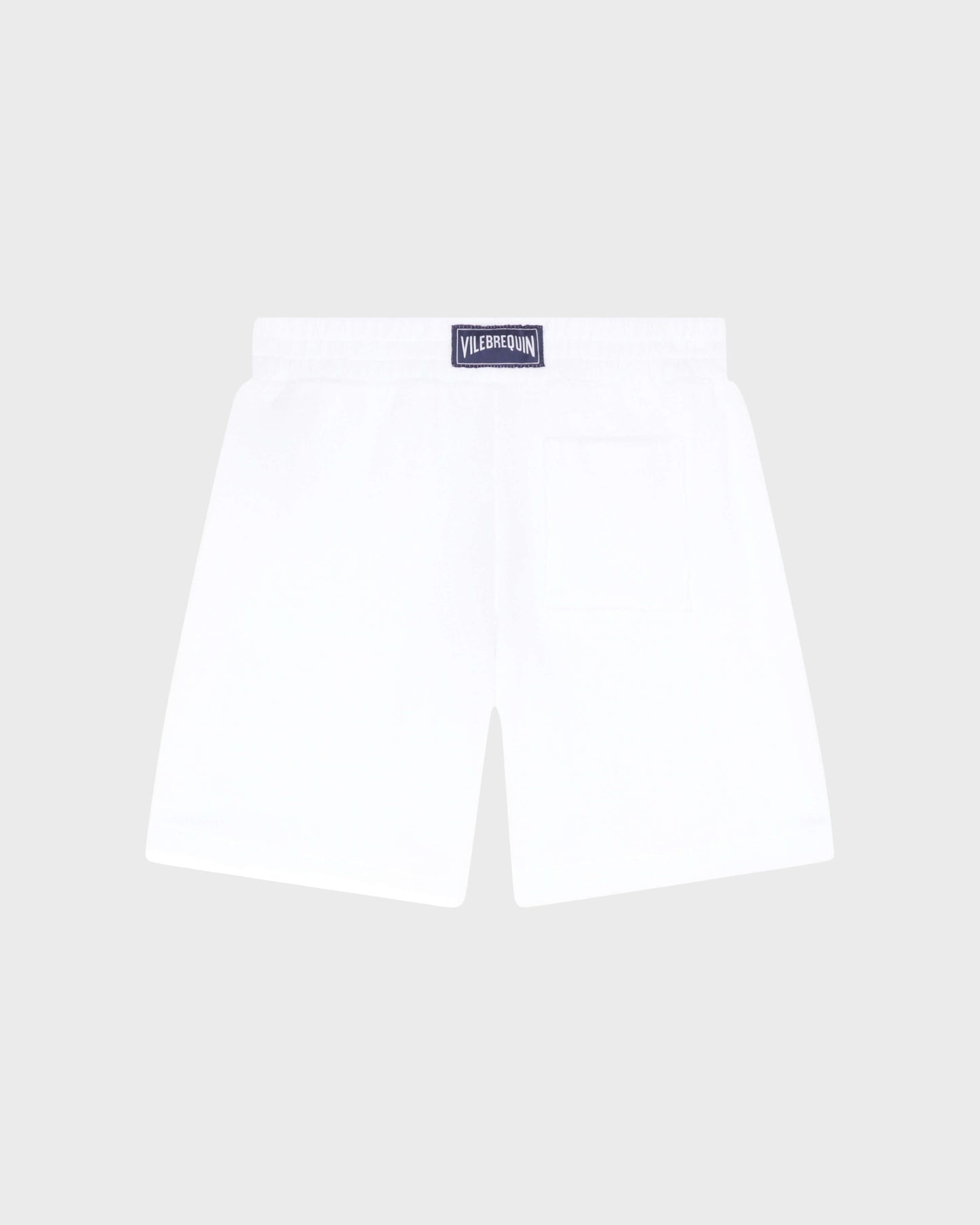 Vilebrequin Boys Boys Terry Bermuda Shorts Embroidered Turtle - White