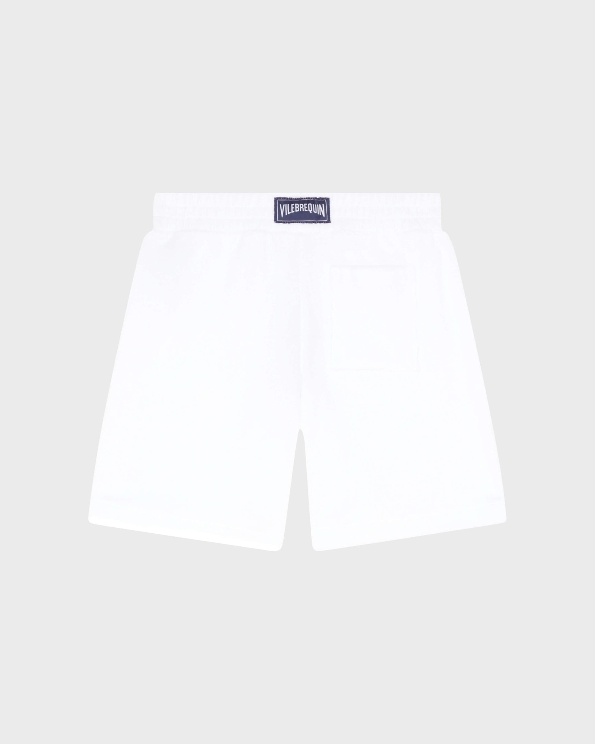 Vilebrequin Boys Boys Terry Bermuda Shorts Embroidered Turtle - White