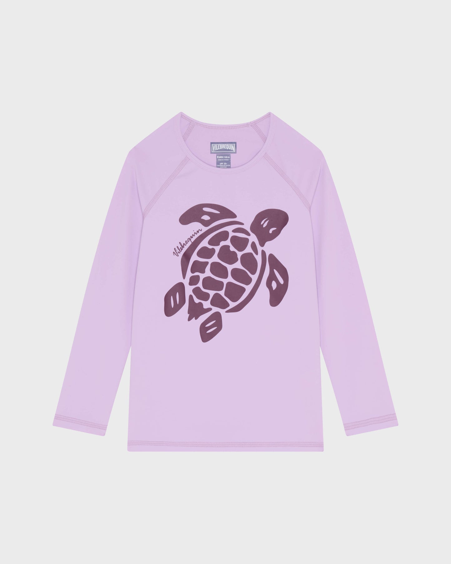 Vilebrequin Girls Girls Long Sleeves Rashguard Solid - Purple Fleur