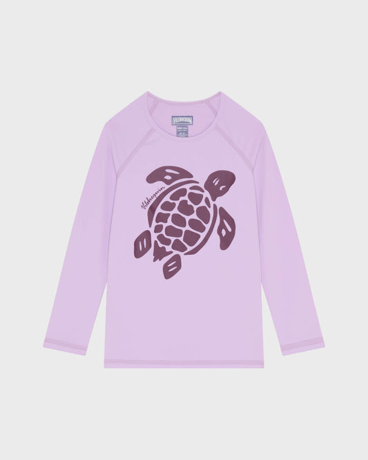 Vilebrequin Girls Girls Long Sleeves Rashguard Solid - Purple Fleur