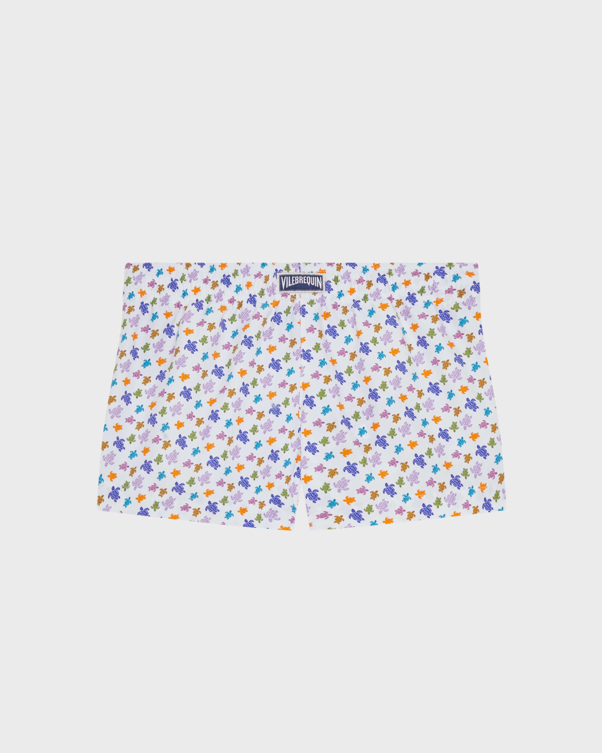 Vilebrequin Girls Girls Swim Trunks Micro Ronde des Tortues - White