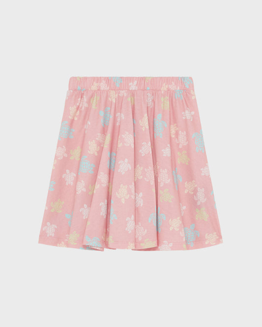 Vilebrequin Girls Girls Elastic Waist Skirt Ronde Des Tortues Multicolores