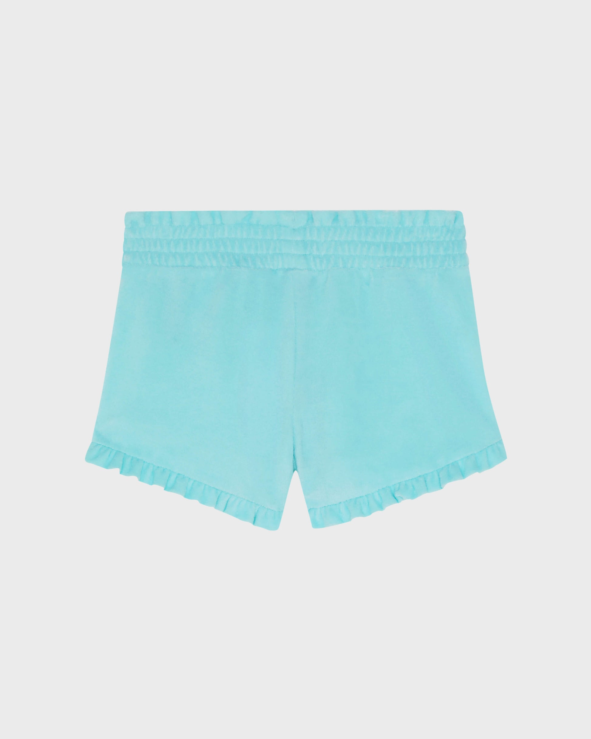 Vilebrequin Girls Girls Terry Shorts Embroidered Turtle - Blue Oxygene