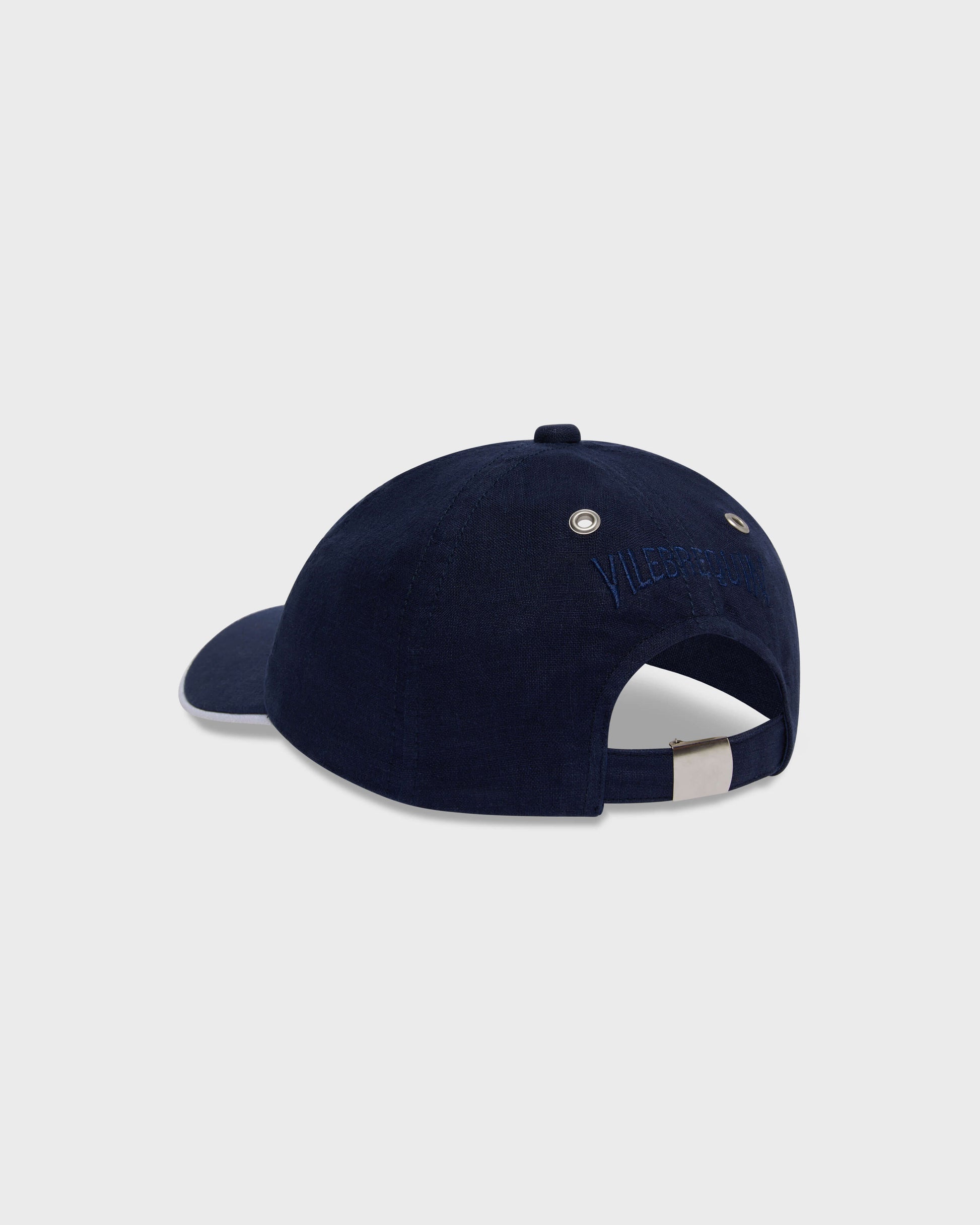 Vilebrequin Accessories Linen Cap VBQ Line - Blue Navy