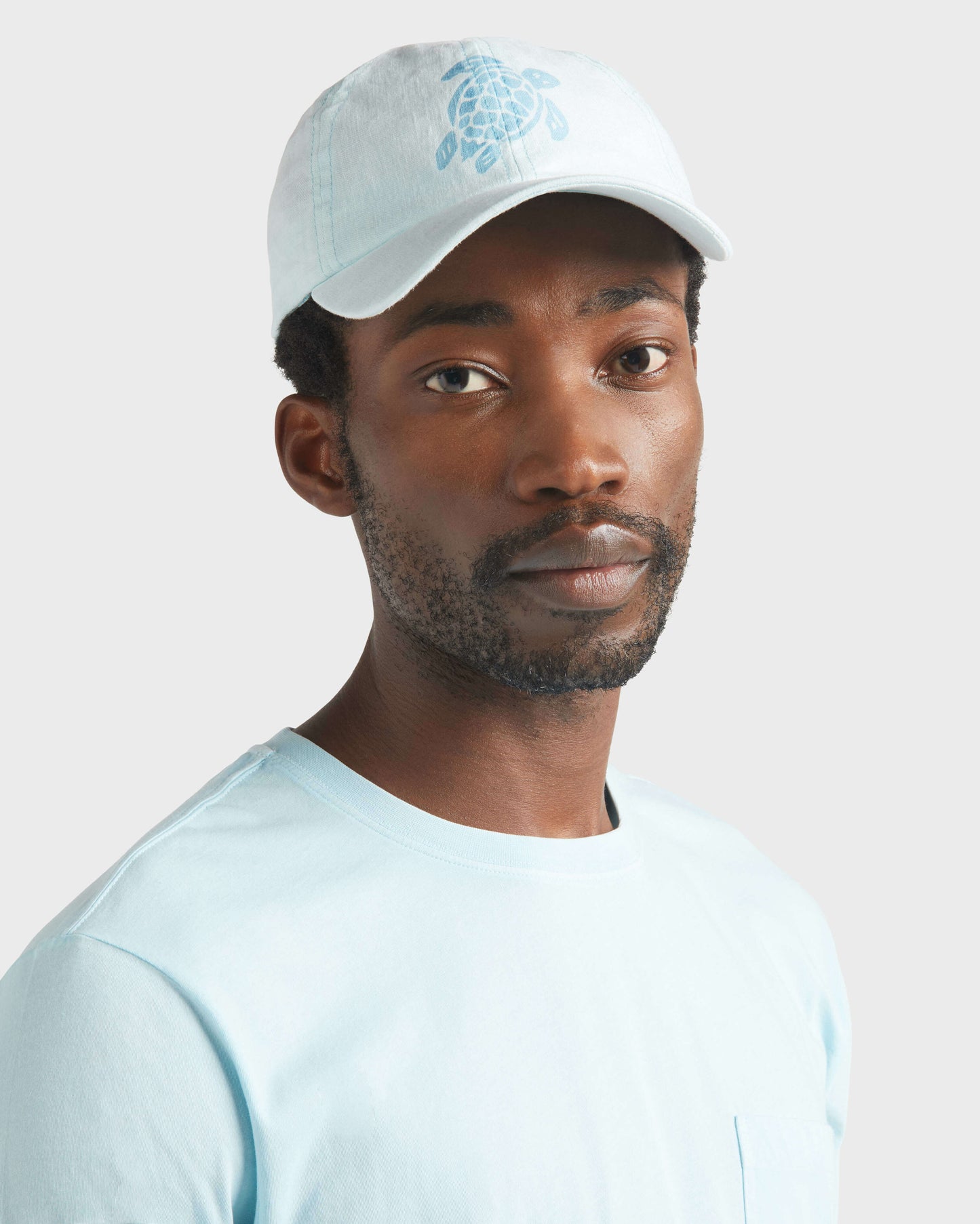 Vilebrequin Accessories Unisex Linen Baseball Cap Solid - Blue Pacific