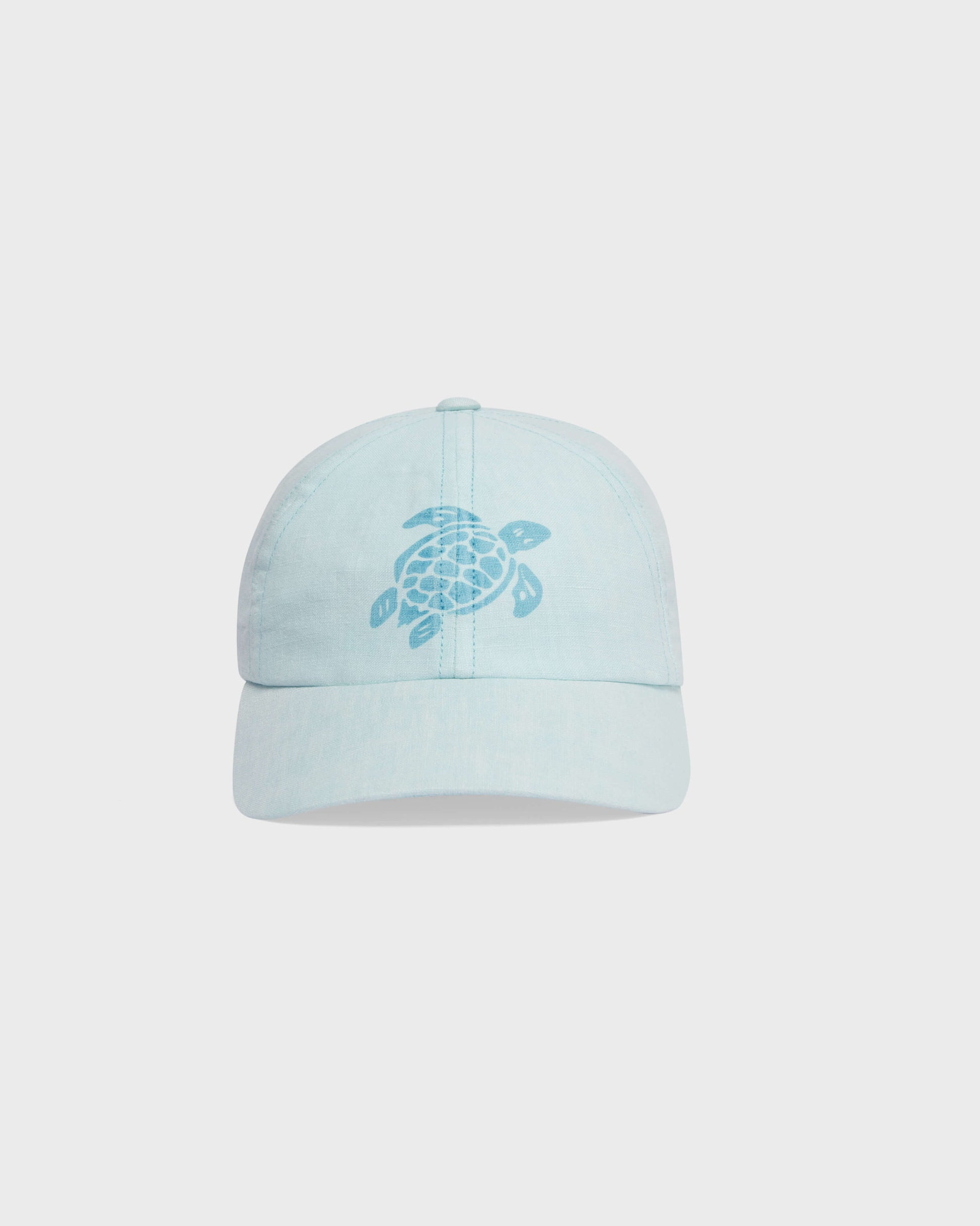 Vilebrequin Accessories Unisex Linen Baseball Cap Solid - Blue Pacific