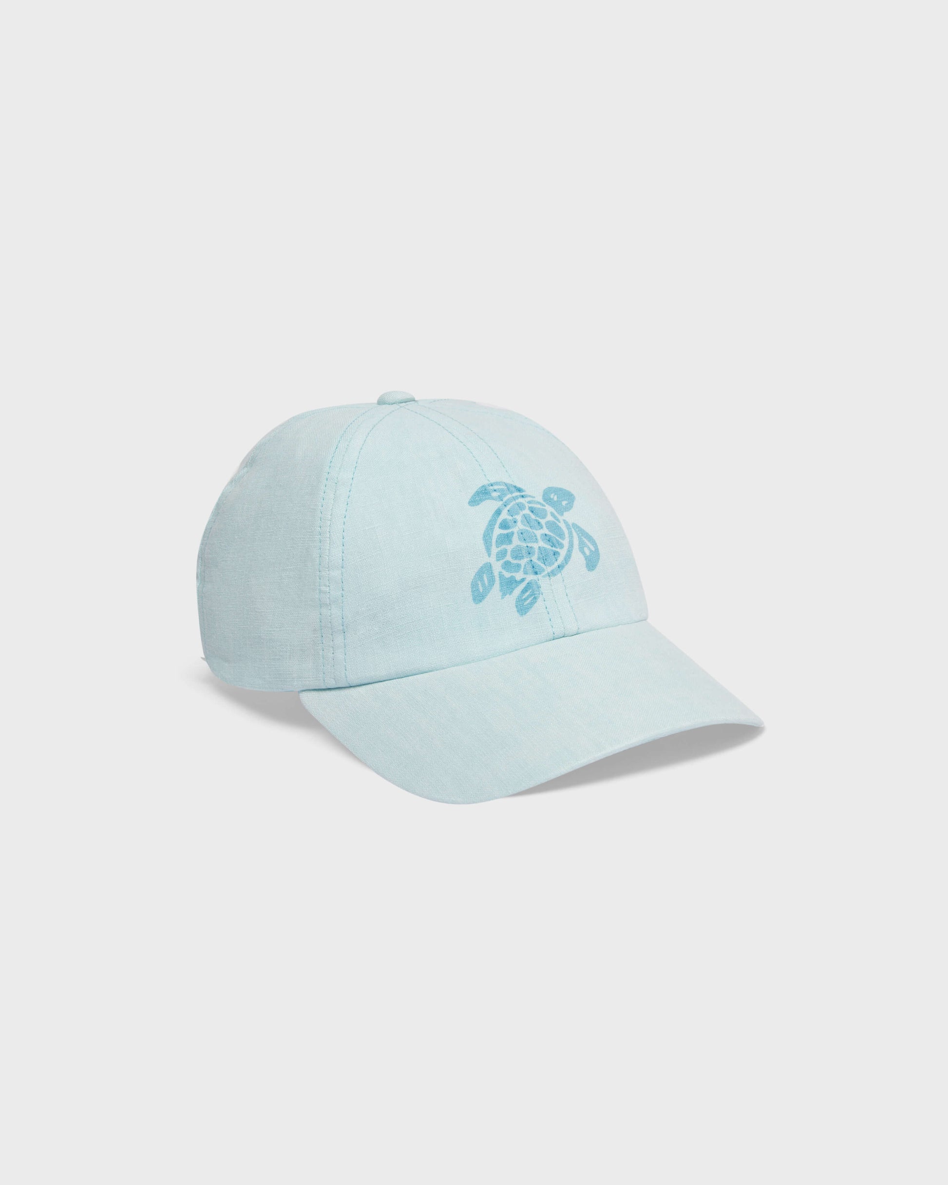 Vilebrequin Accessories Unisex Linen Baseball Cap Solid - Blue Pacific