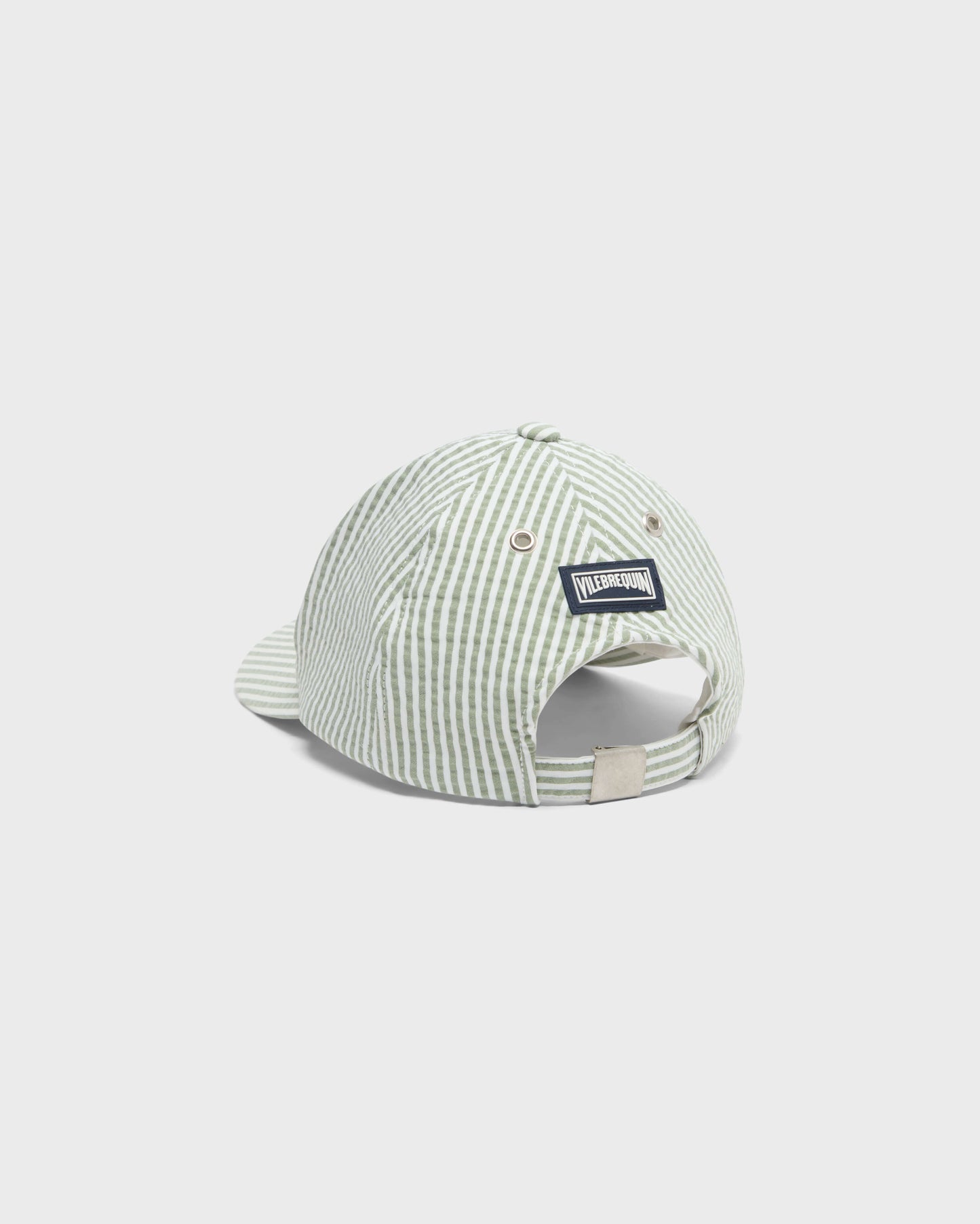 Vilebrequin Accessories Seersuckers Stripes Cap - Green Khaki