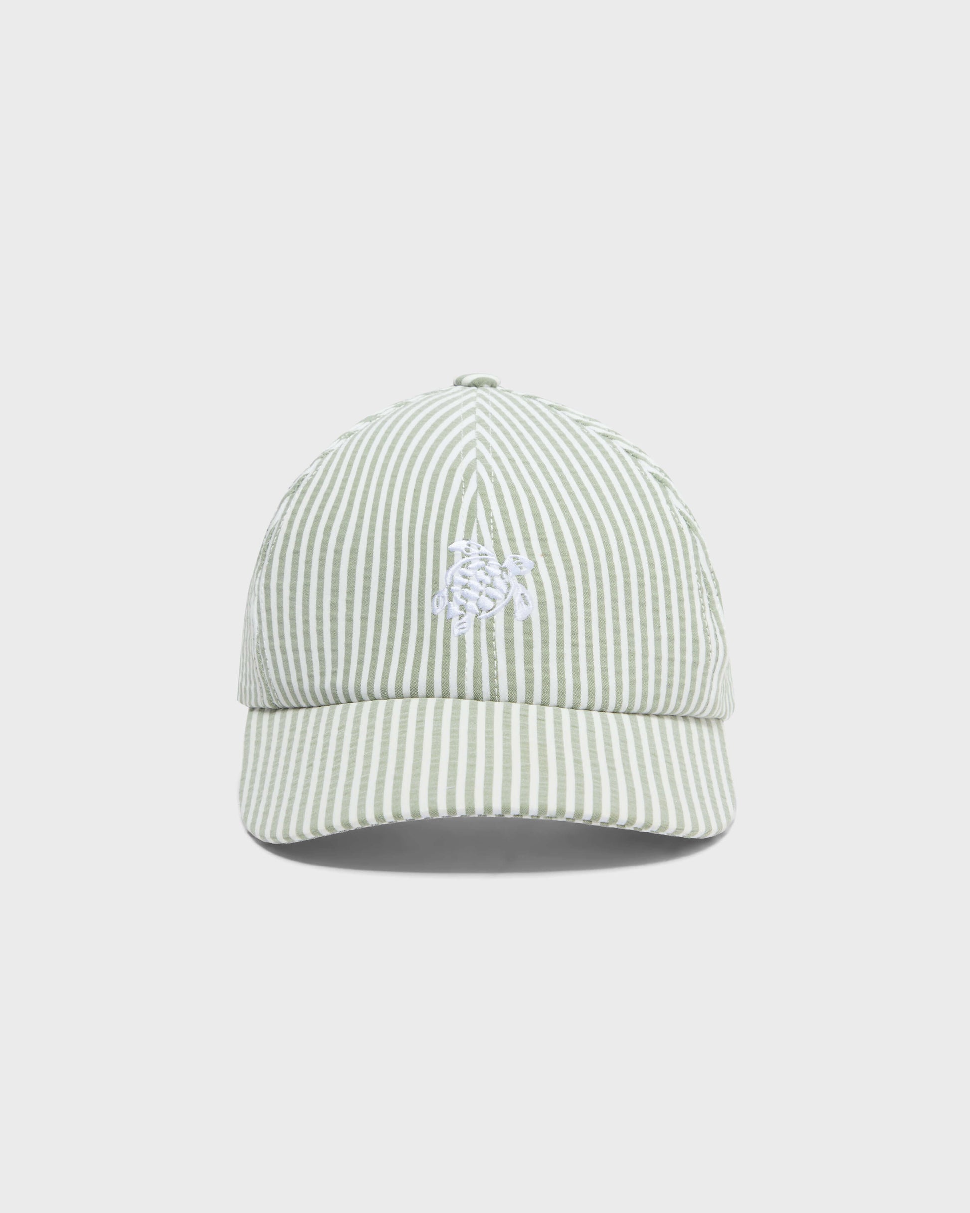Vilebrequin Accessories Seersuckers Stripes Cap - Green Khaki