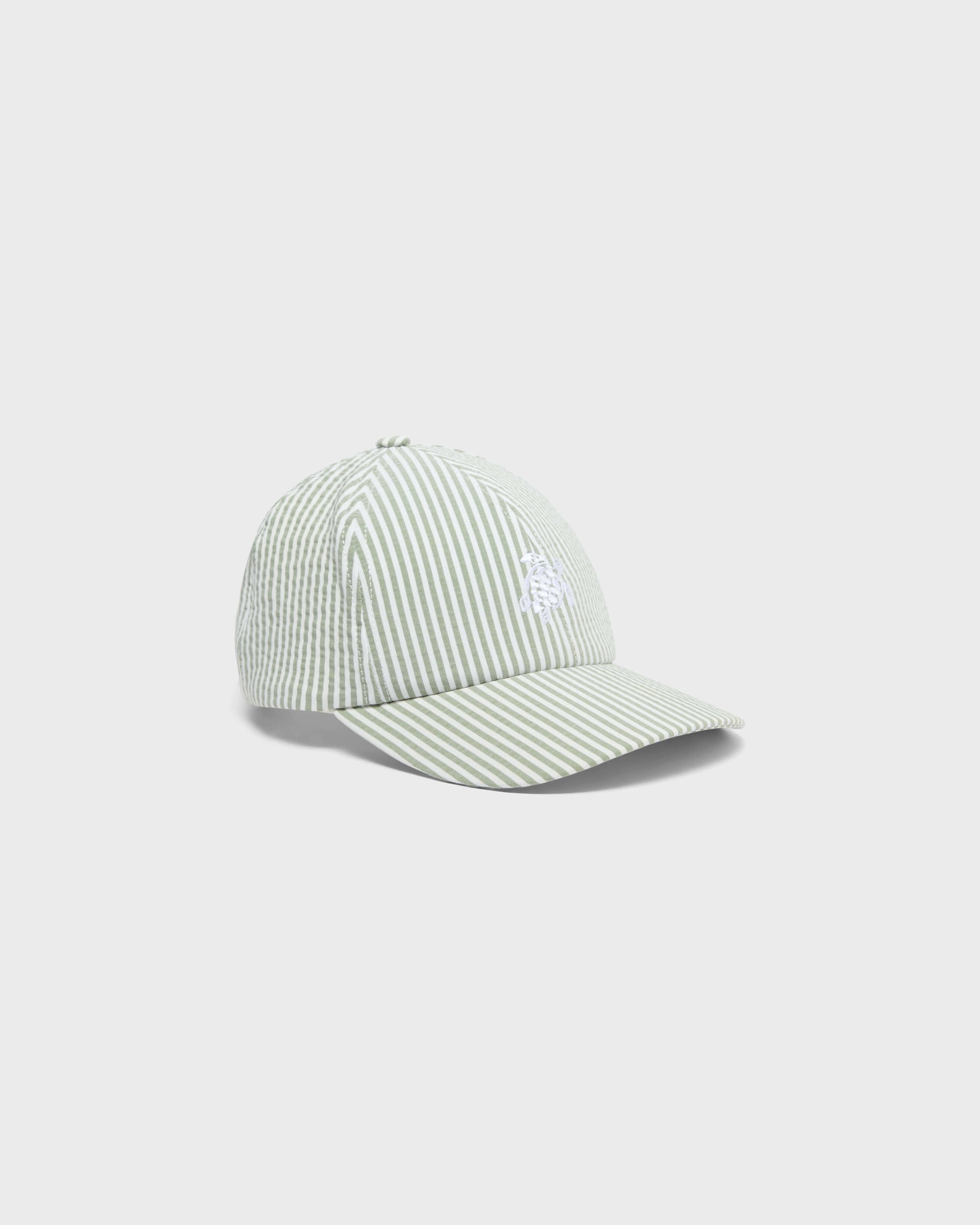Vilebrequin Accessories Seersuckers Stripes Cap - Green Khaki