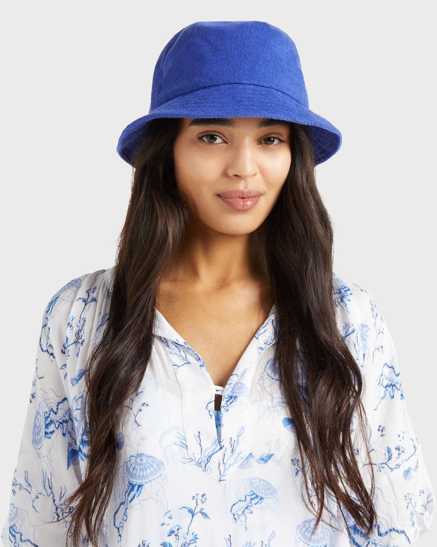 Vilebrequin Accessories Unisex Terry Hat Solid - Blue Marrakech