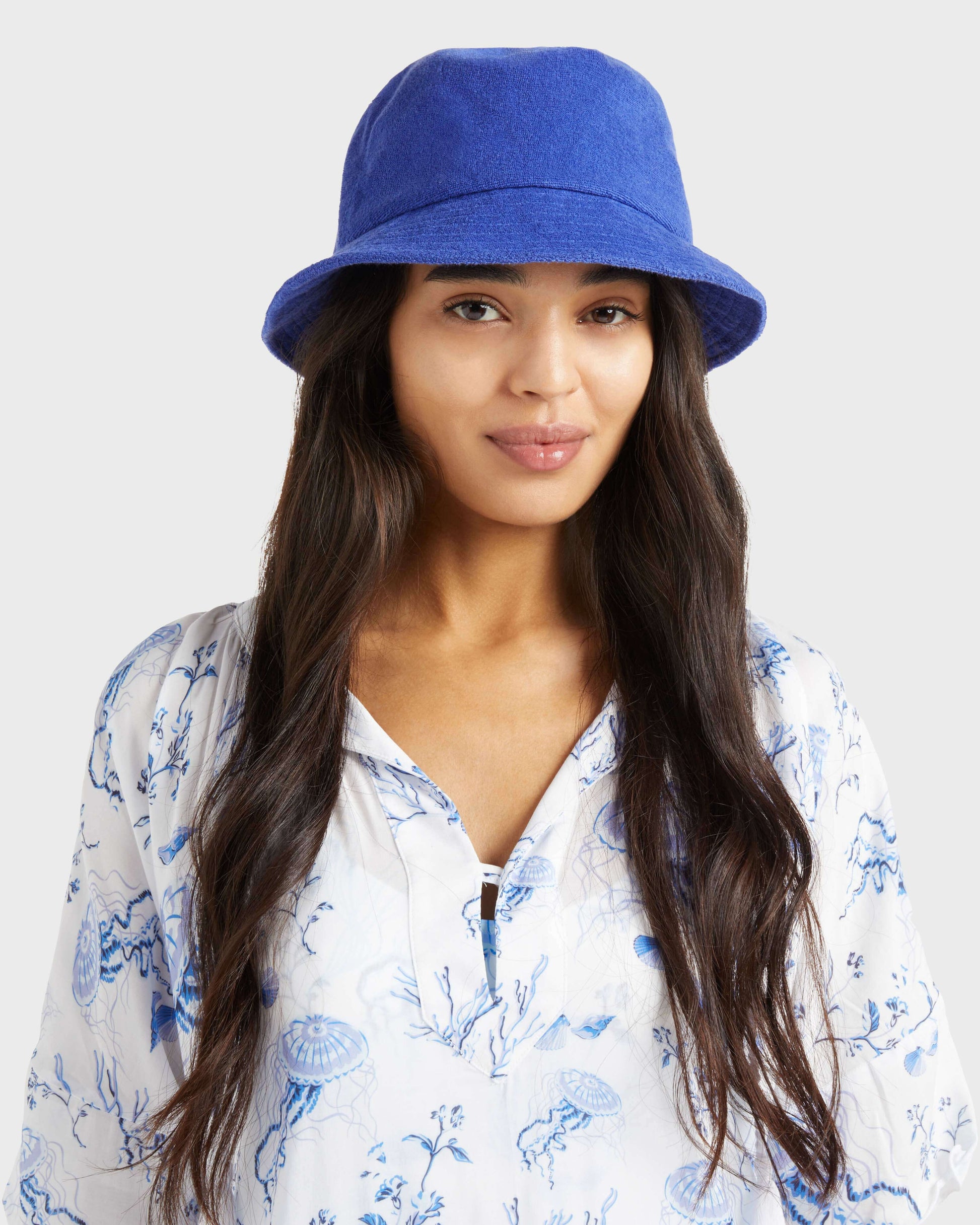 Vilebrequin Accessories Unisex Terry Hat Solid - Blue Marrakech