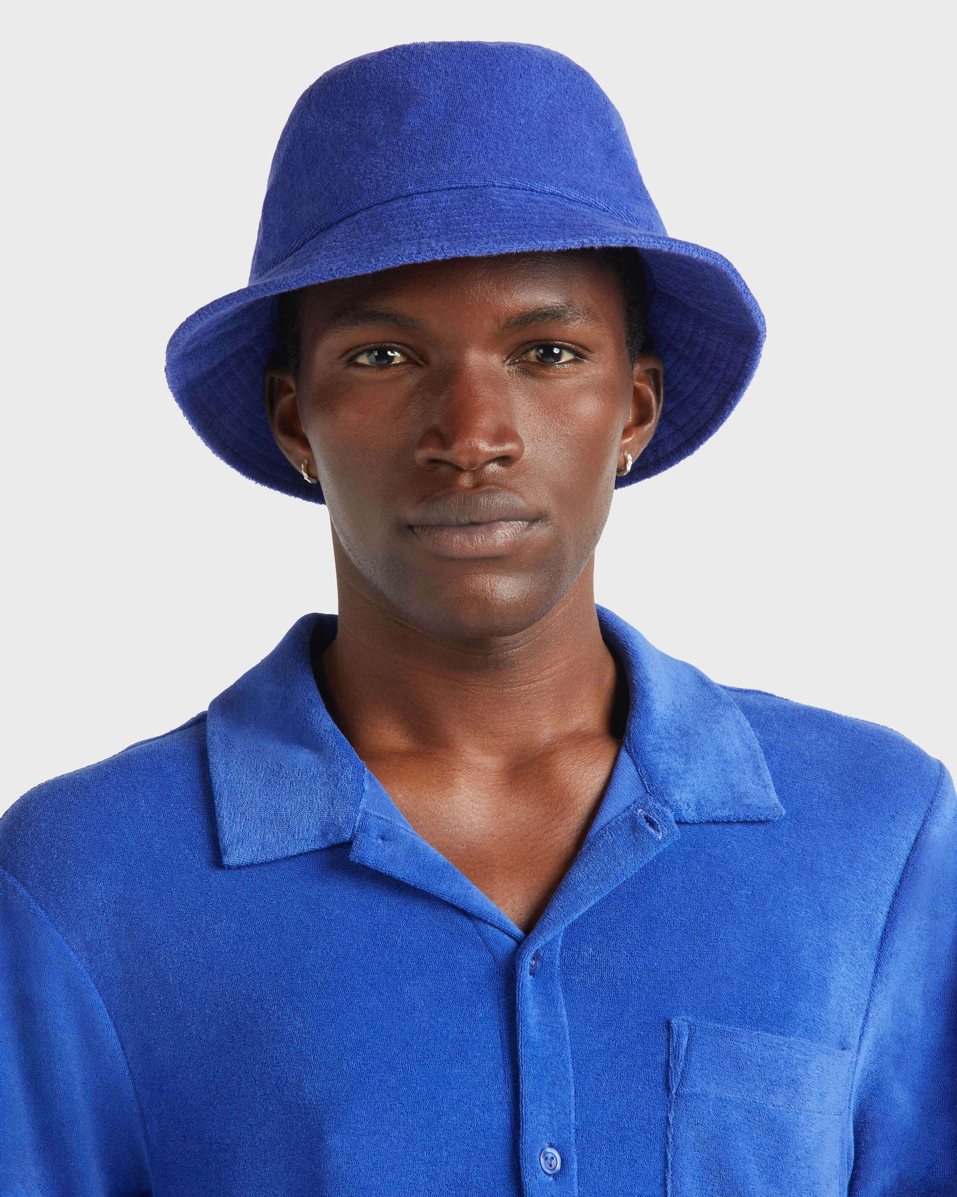 Vilebrequin Accessories Unisex Terry Hat Solid - Blue Marrakech