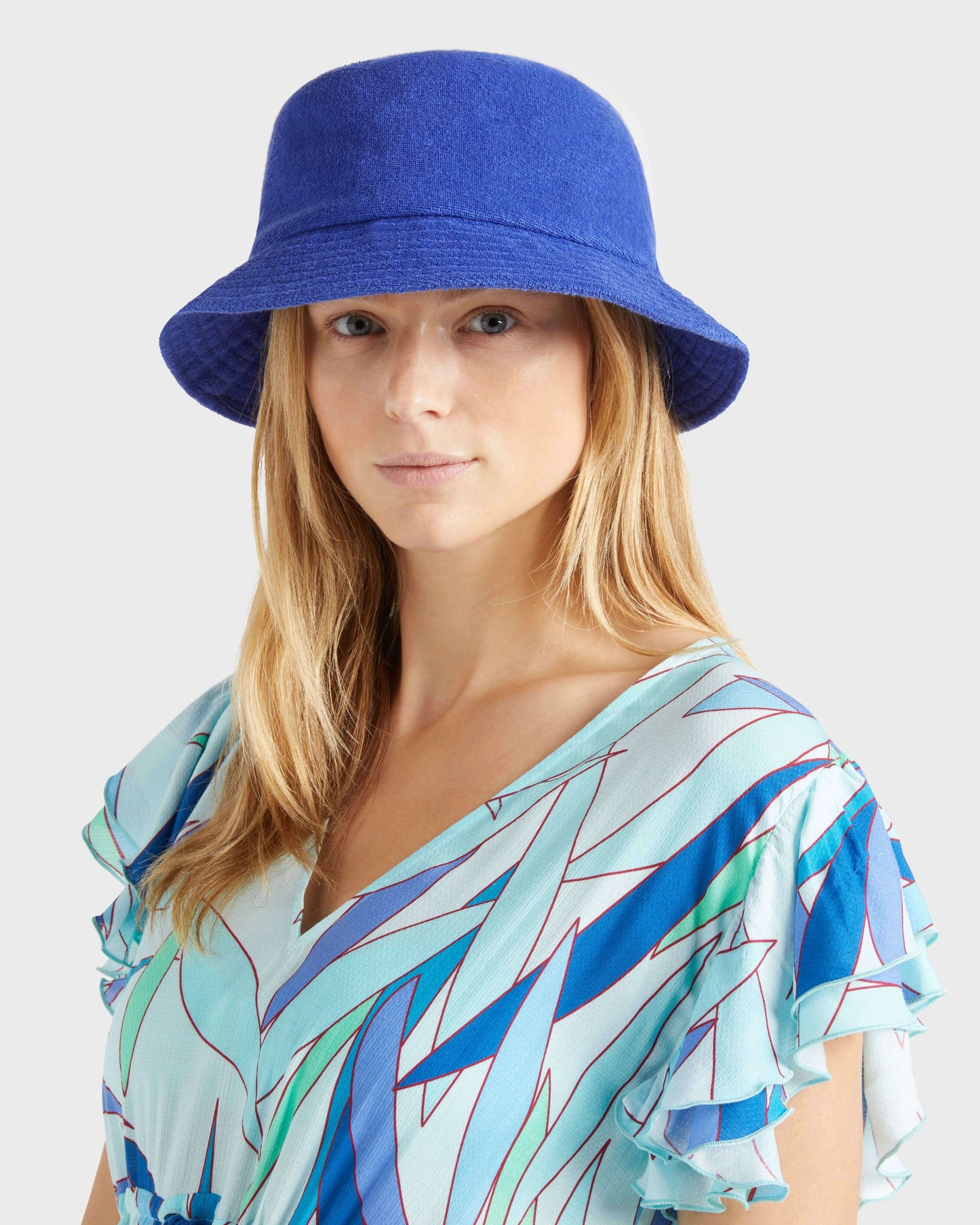 Vilebrequin Accessories Unisex Terry Hat Solid - Blue Marrakech