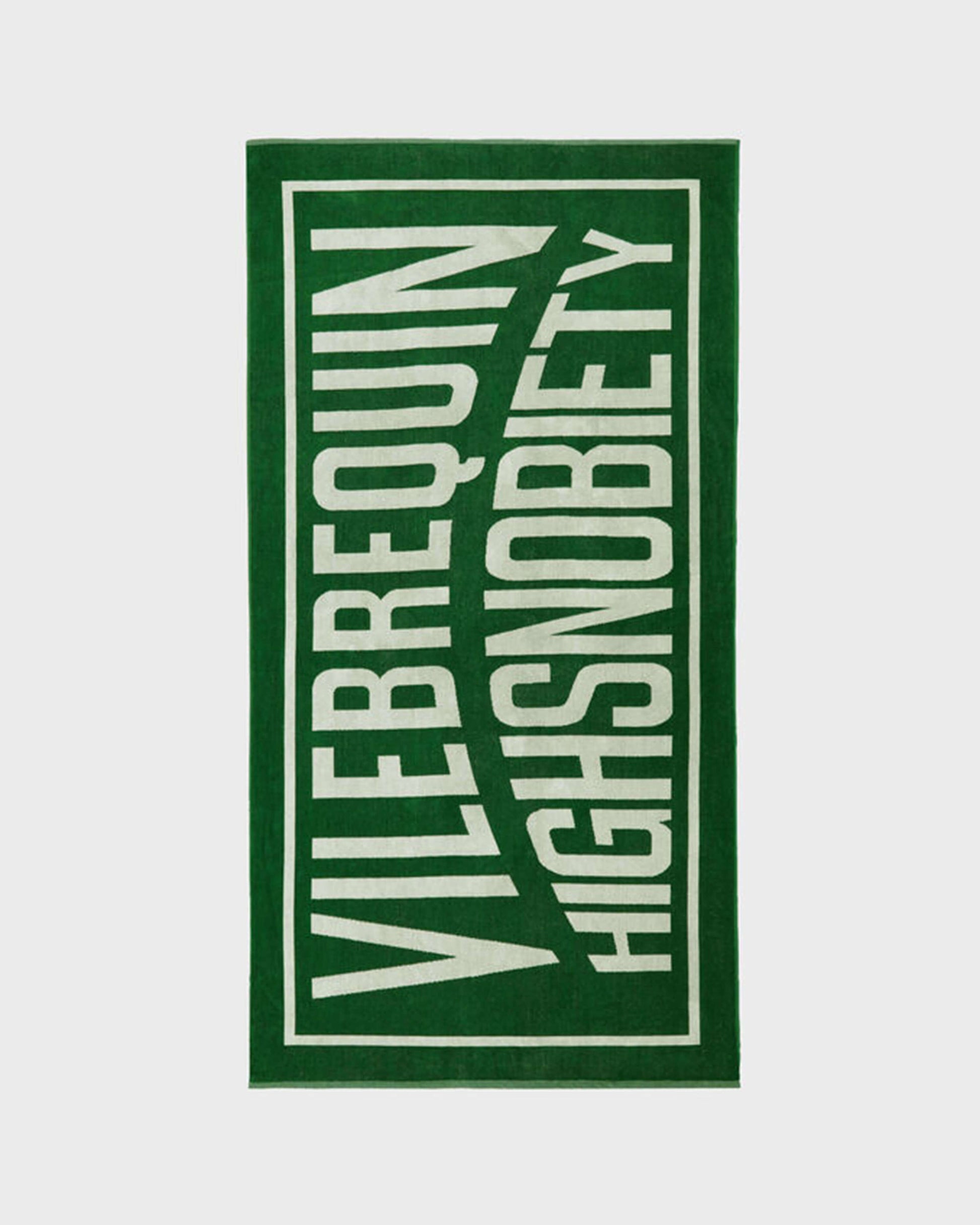 Vilebrequin Accessories Organic Cotton Towel Solid - Vilebrequin x Highsnobiety - Green Garden Website | SANZ3200