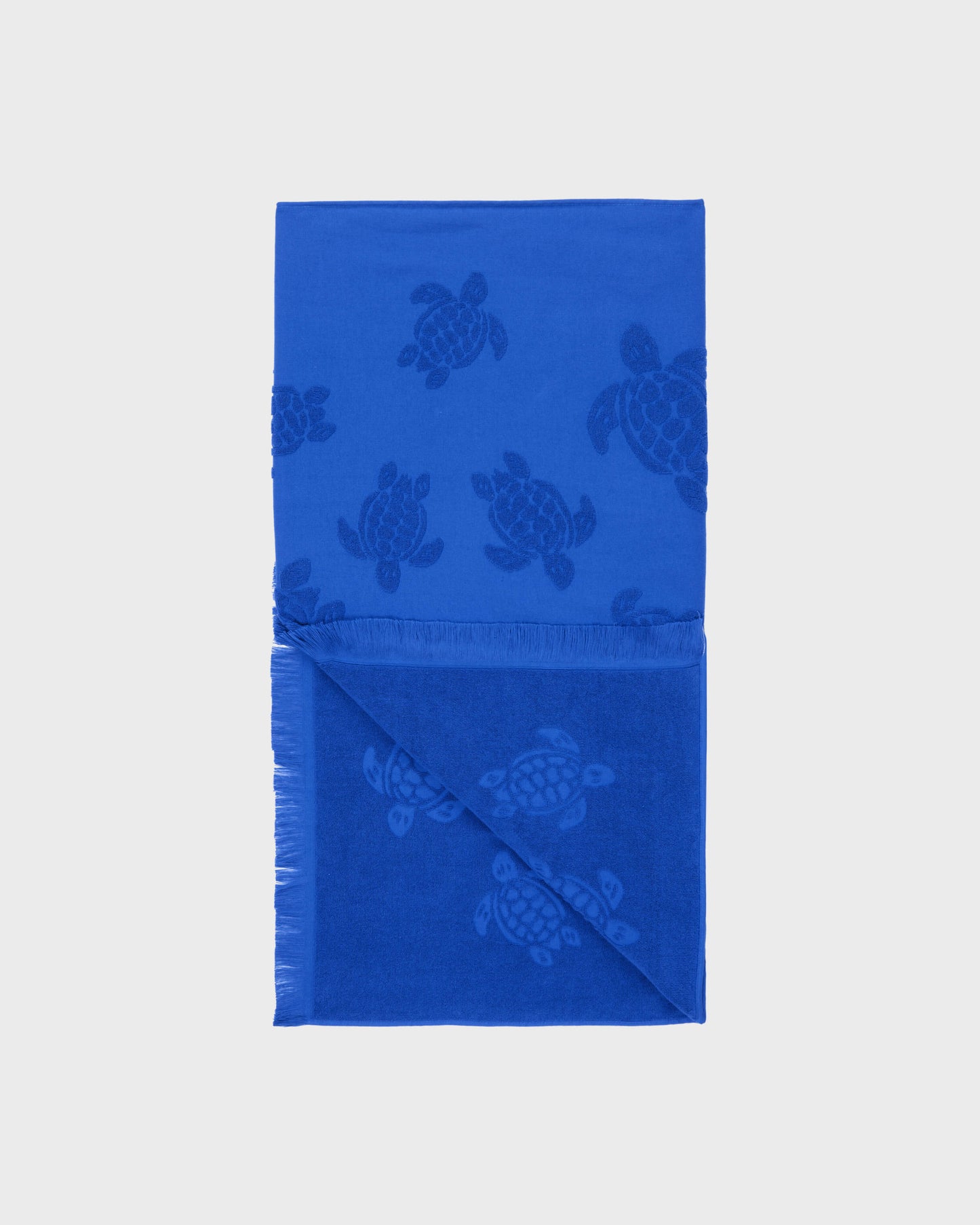 Vilebrequin Accessories Beach Fouta in Organic Cotton Turtles Jacquard | Beach Towel Vilebrequin STHU1201