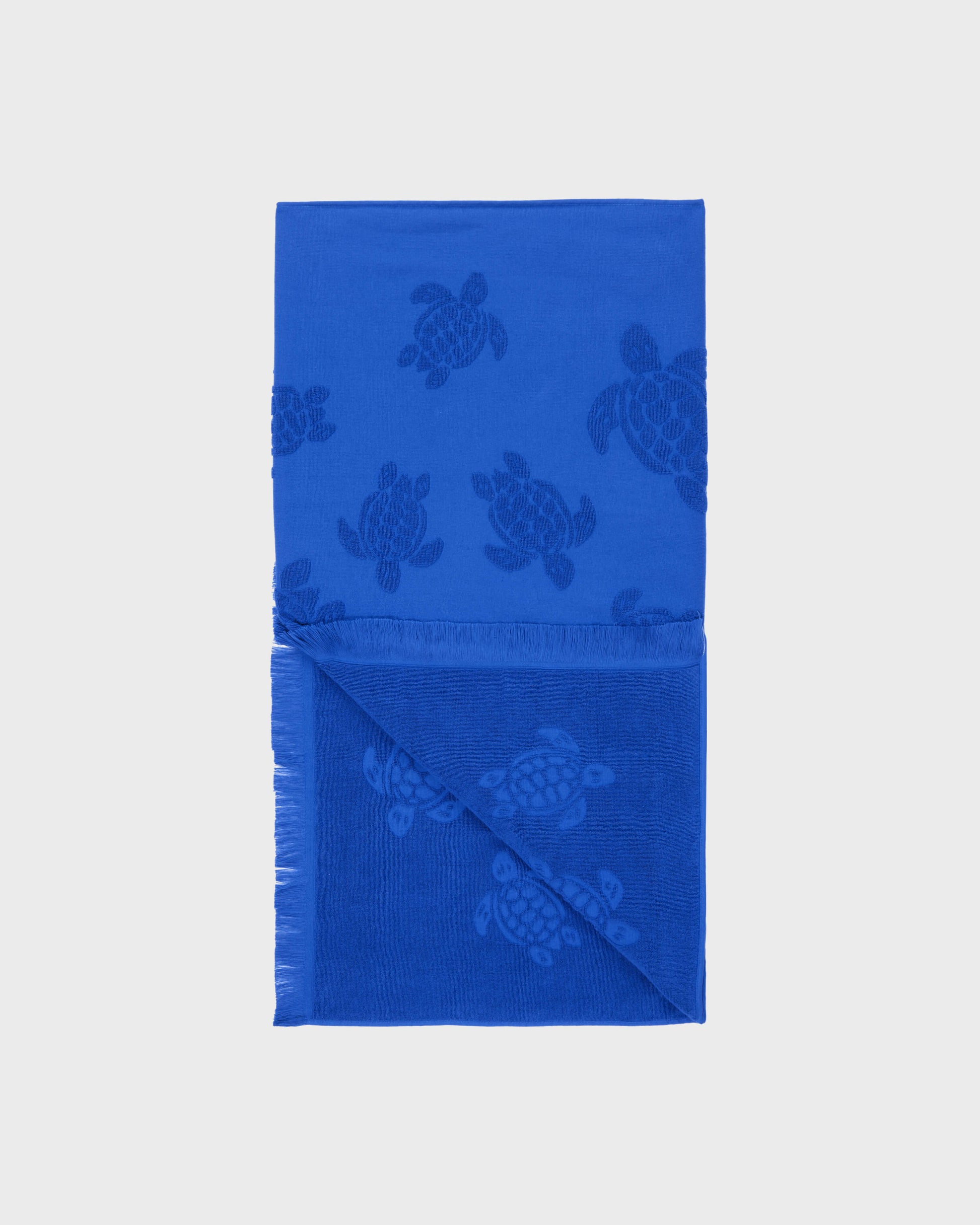 Vilebrequin Accessories Beach Fouta in Organic Cotton Turtles Jacquard | Beach Towel Vilebrequin STHU1201