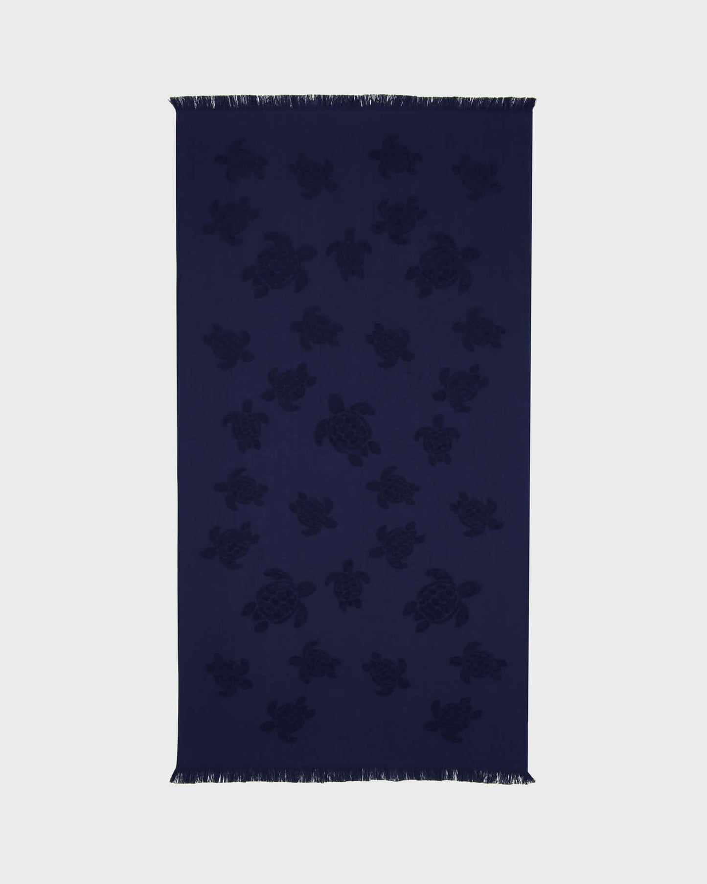 Vilebrequin Accessories Beach Fouta in Organic Cotton Turtles Jacquard | Beach Towel Vilebrequin STHU1201