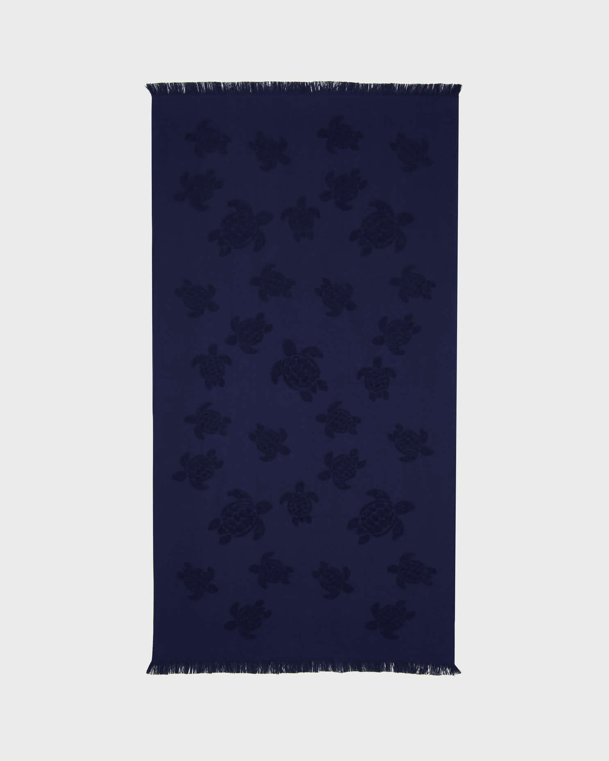 Vilebrequin Accessories Beach Fouta in Organic Cotton Turtles Jacquard | Beach Towel Vilebrequin STHU1201